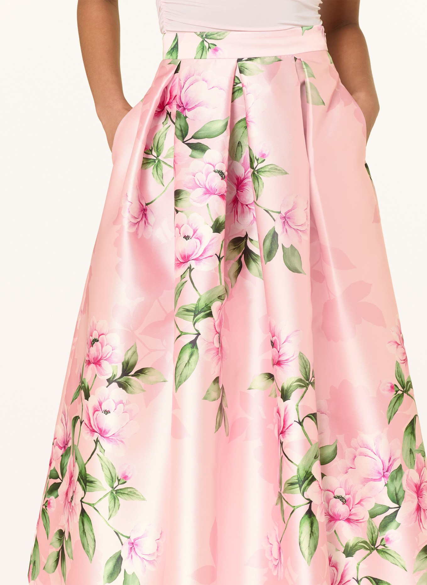 LUNATICA MILANO Satinrock: ROSA / PINK / GRÜN