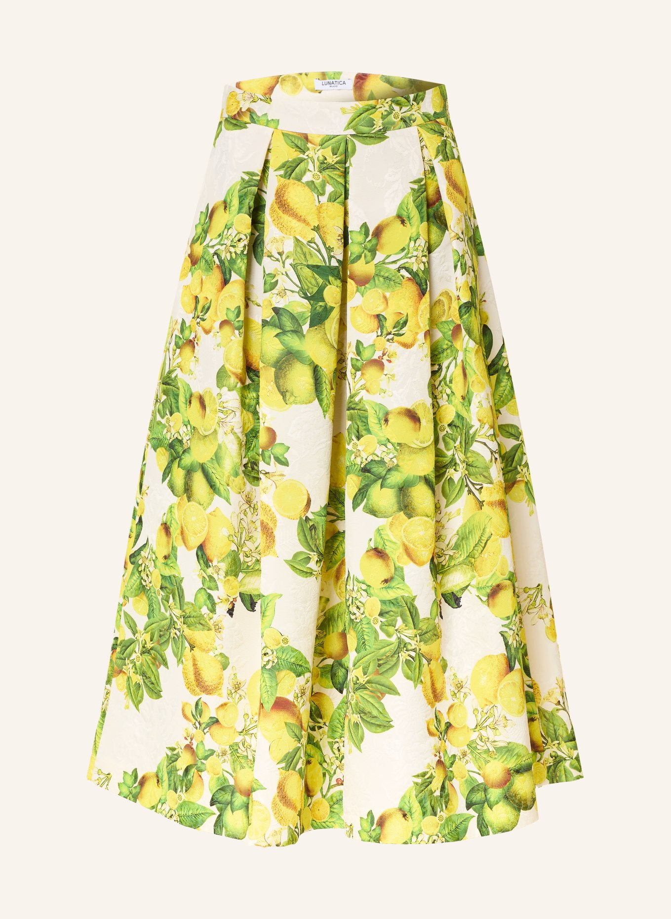 LUNATICA MILANO Jacquard-Rock: GELB / GRÜN / WEISS