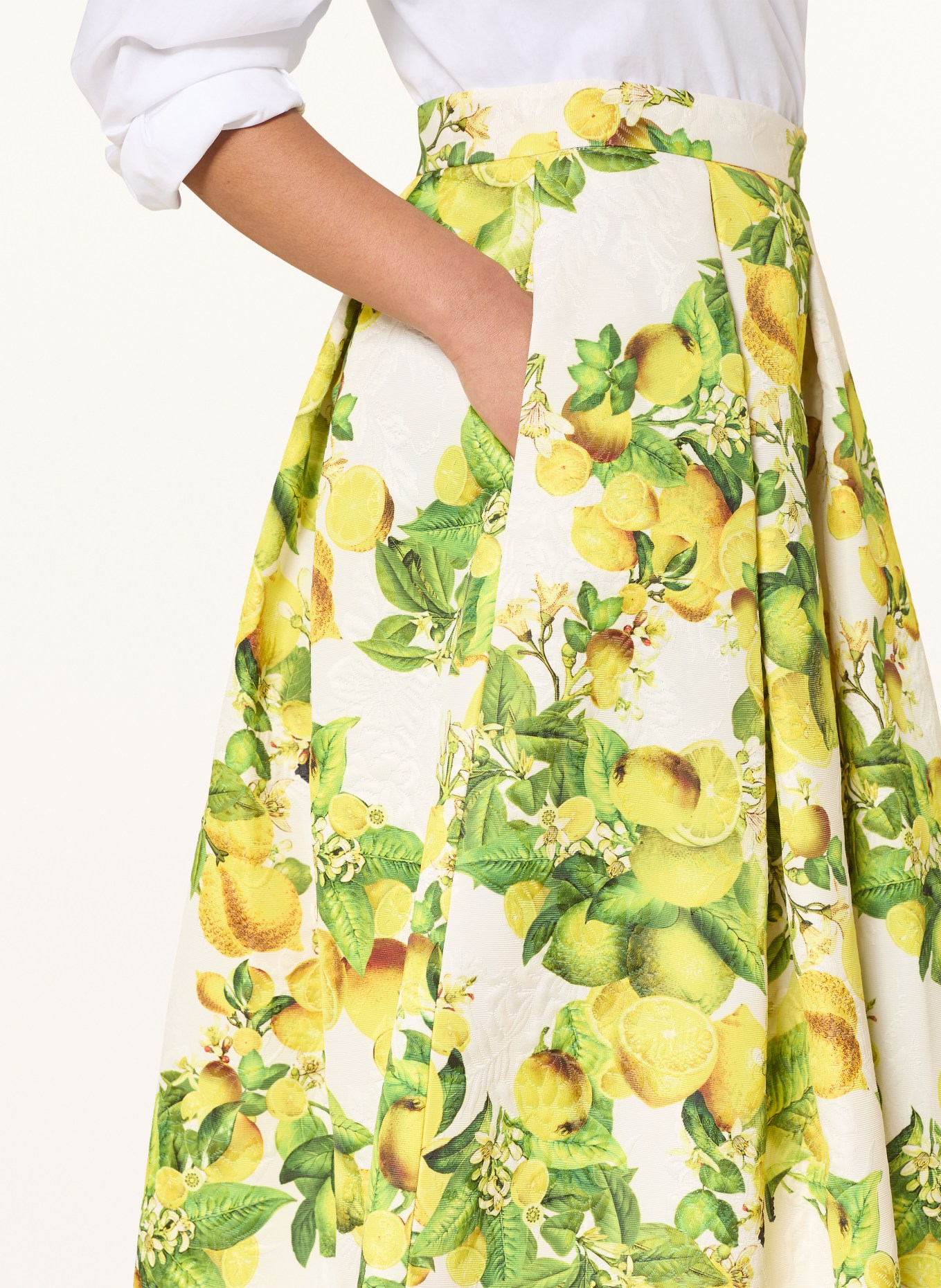 LUNATICA MILANO Jacquard-Rock: GELB / GRÜN / WEISS