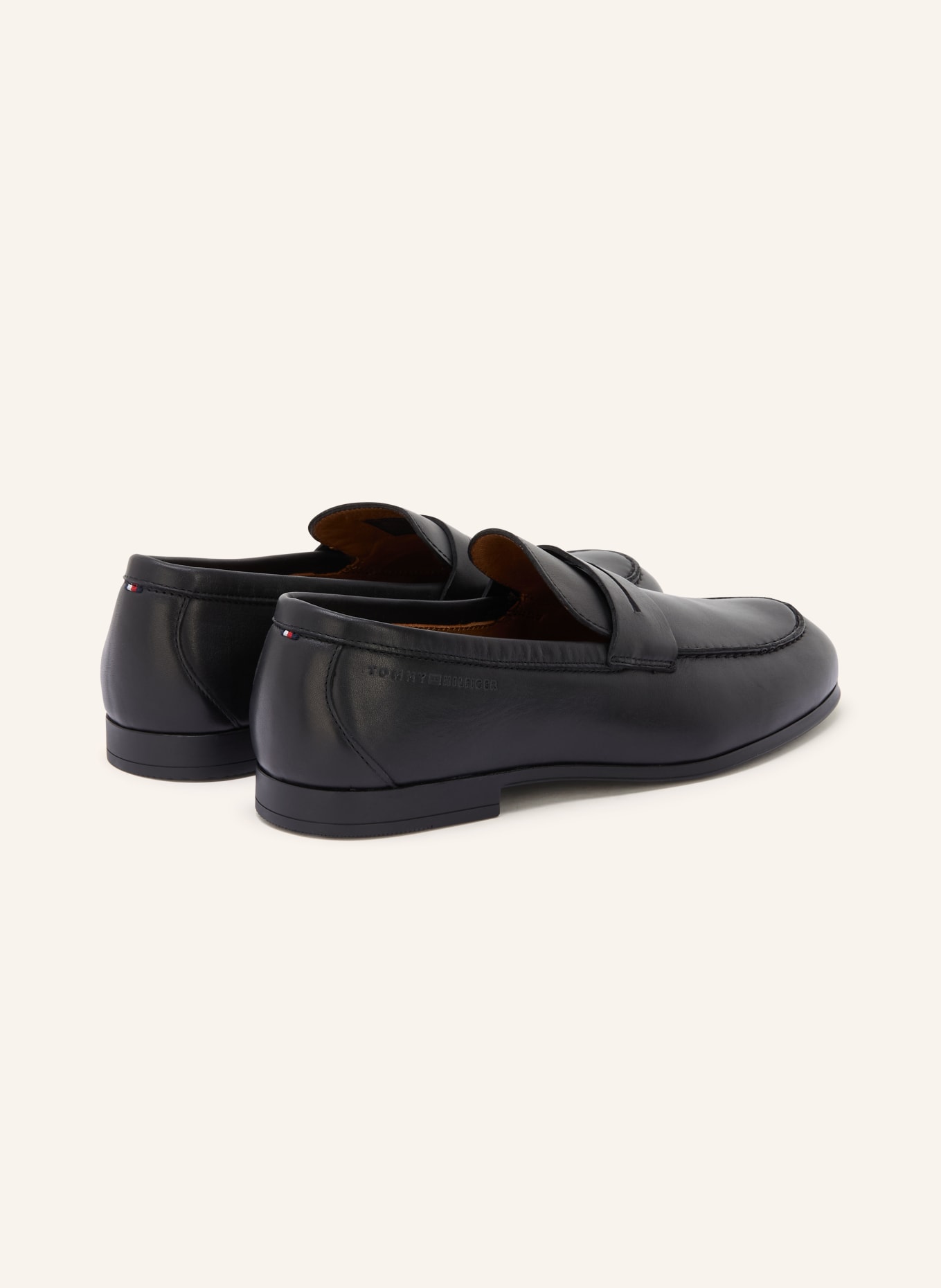 TOMMY HILFIGER Penny-Loafer: SCHWARZ