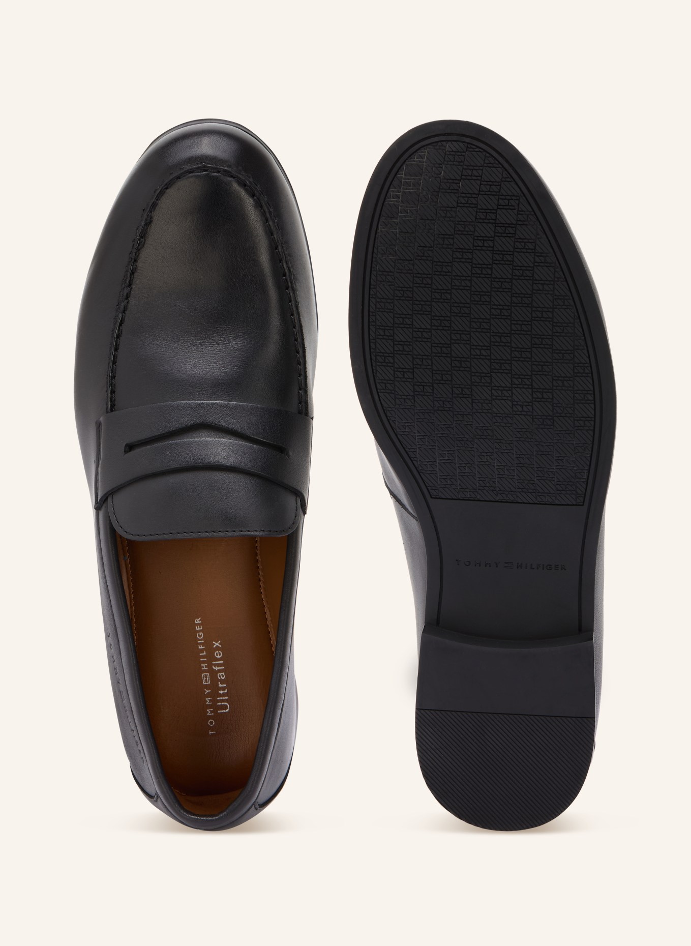 TOMMY HILFIGER Penny-Loafer: SCHWARZ