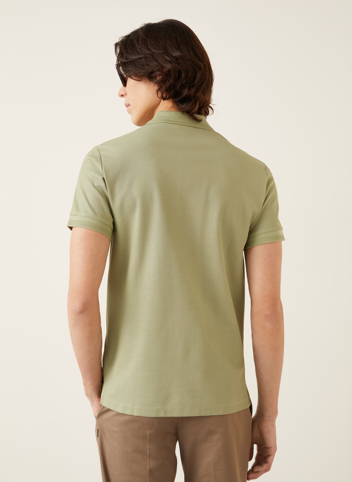 BURBERRY Piqué-Poloshirt EDDIE Slim Fit: HELLGRÜN