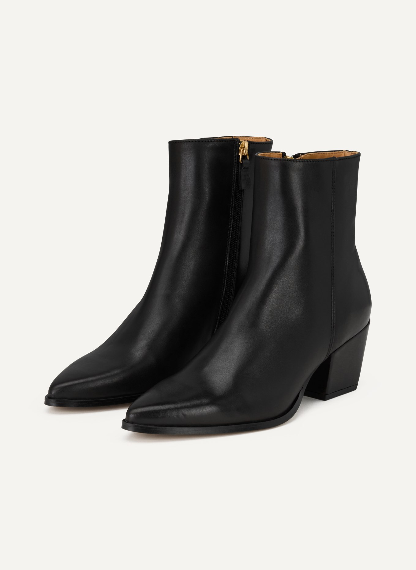 MRS & HUGS ankle boots: BLACK / GOLD