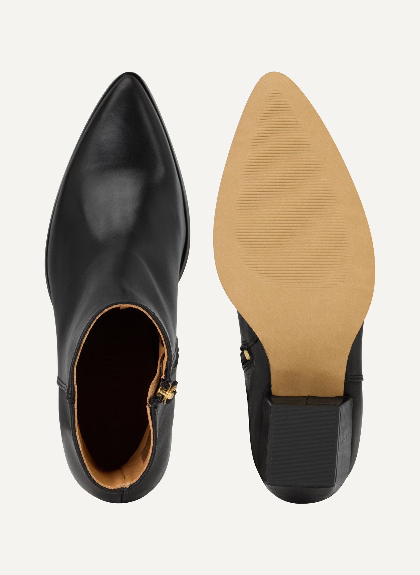 MRS & HUGS ankle boots: BLACK / GOLD