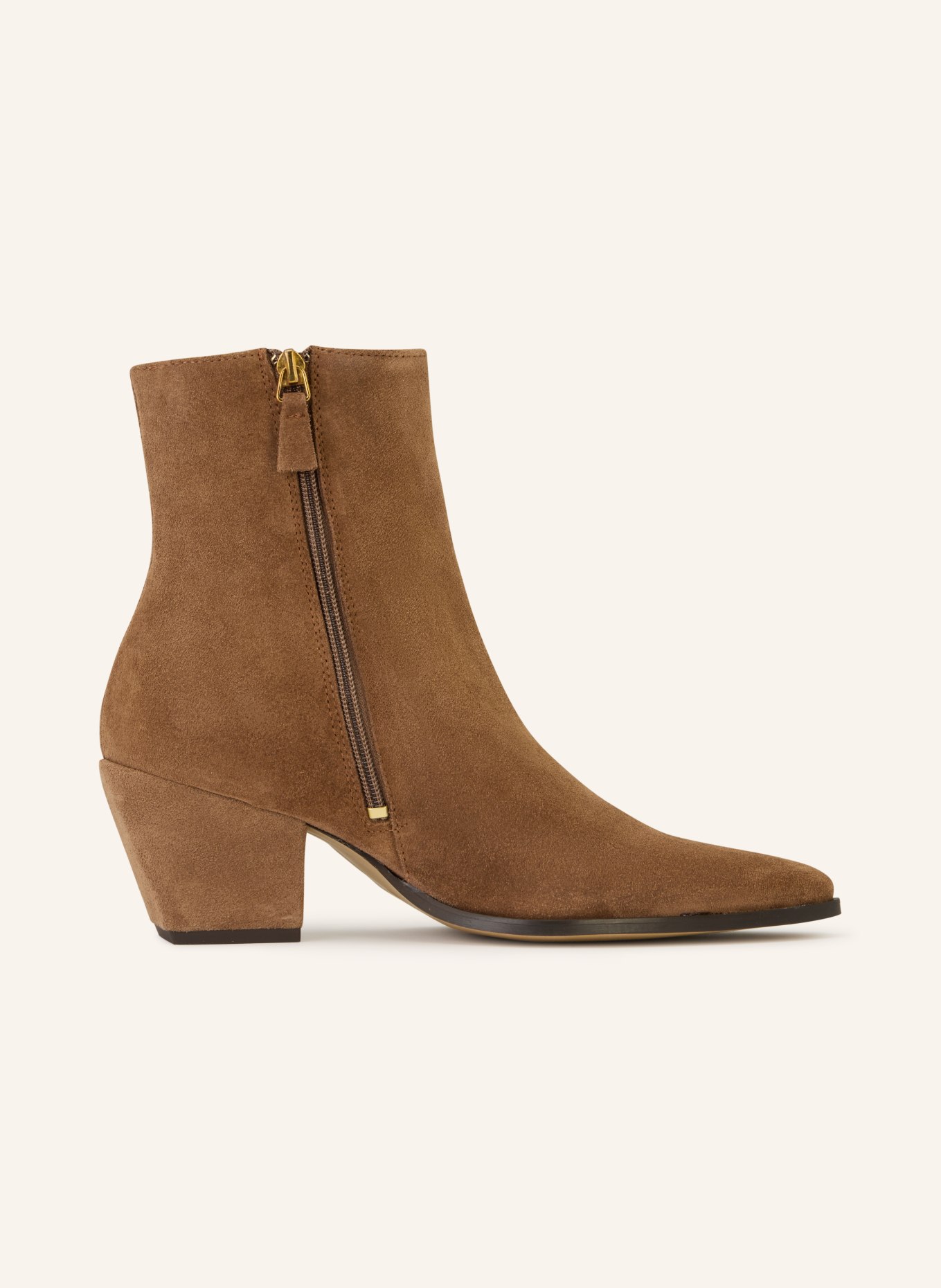 MRS & HUGS Stiefeletten: COGNAC / GOLD