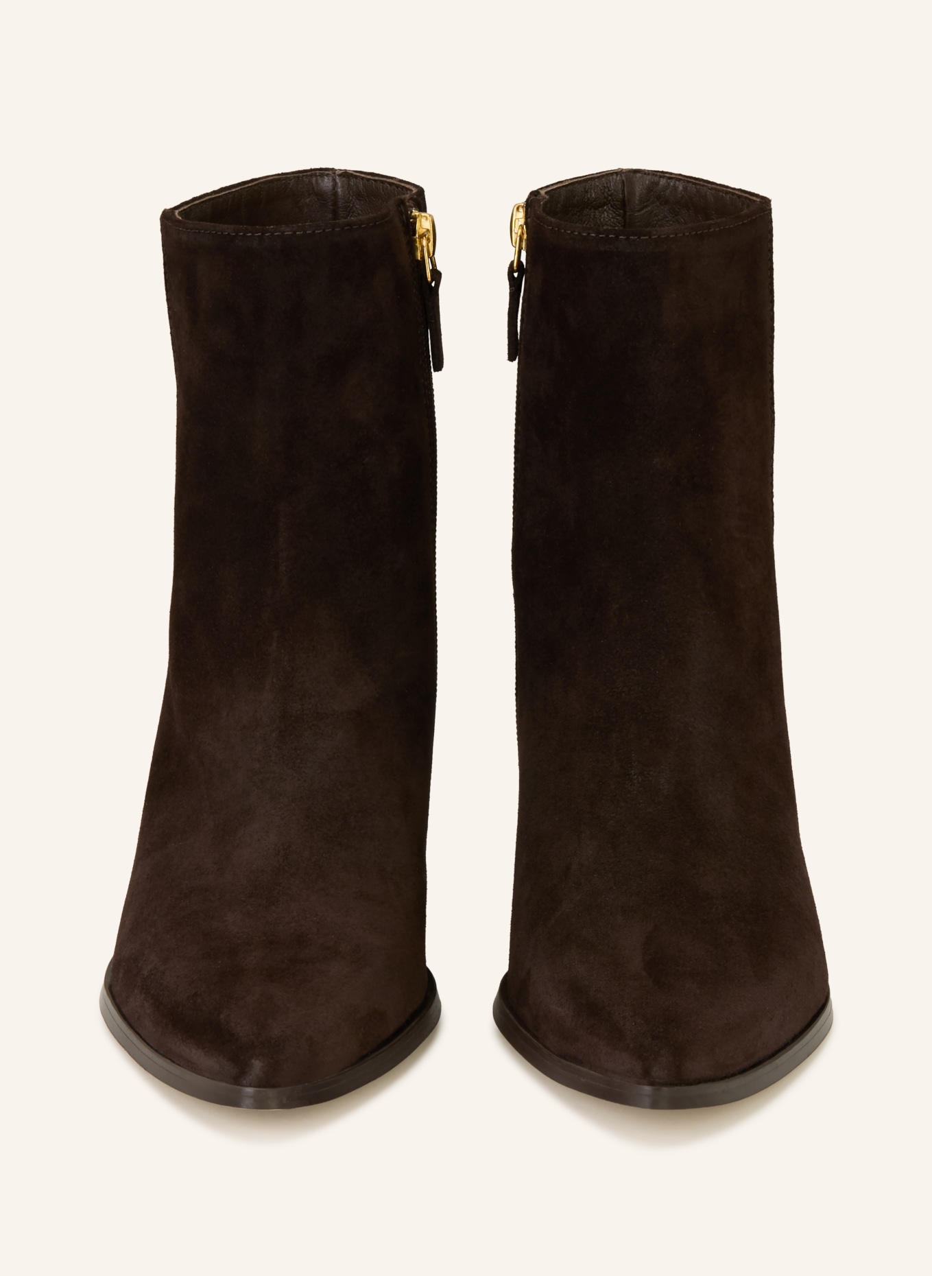 MRS & HUGS Stiefeletten: DUNKELBRAUN / GOLD