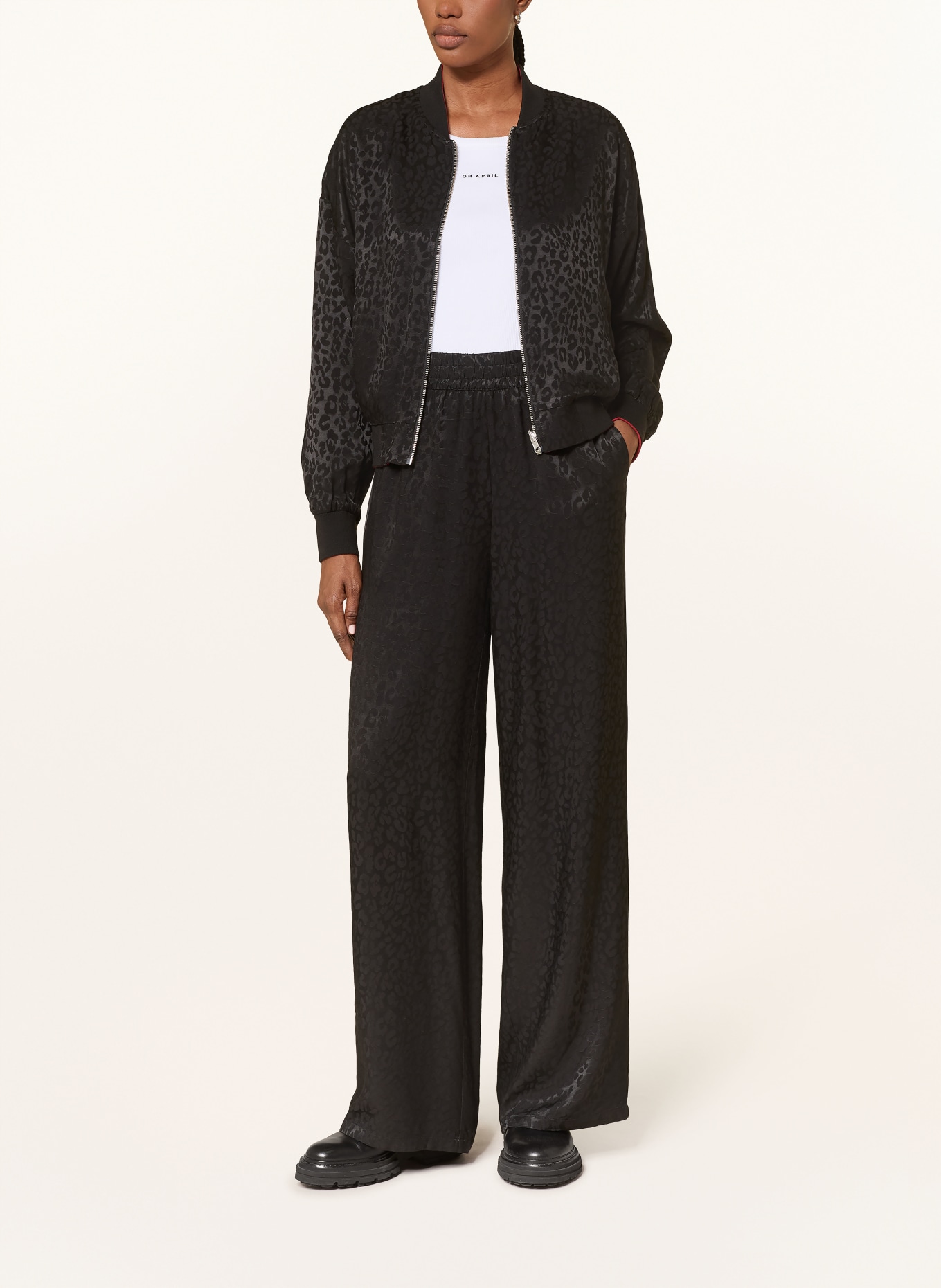 OH APRIL Blouson ELIN zum Wenden: SCHWARZ