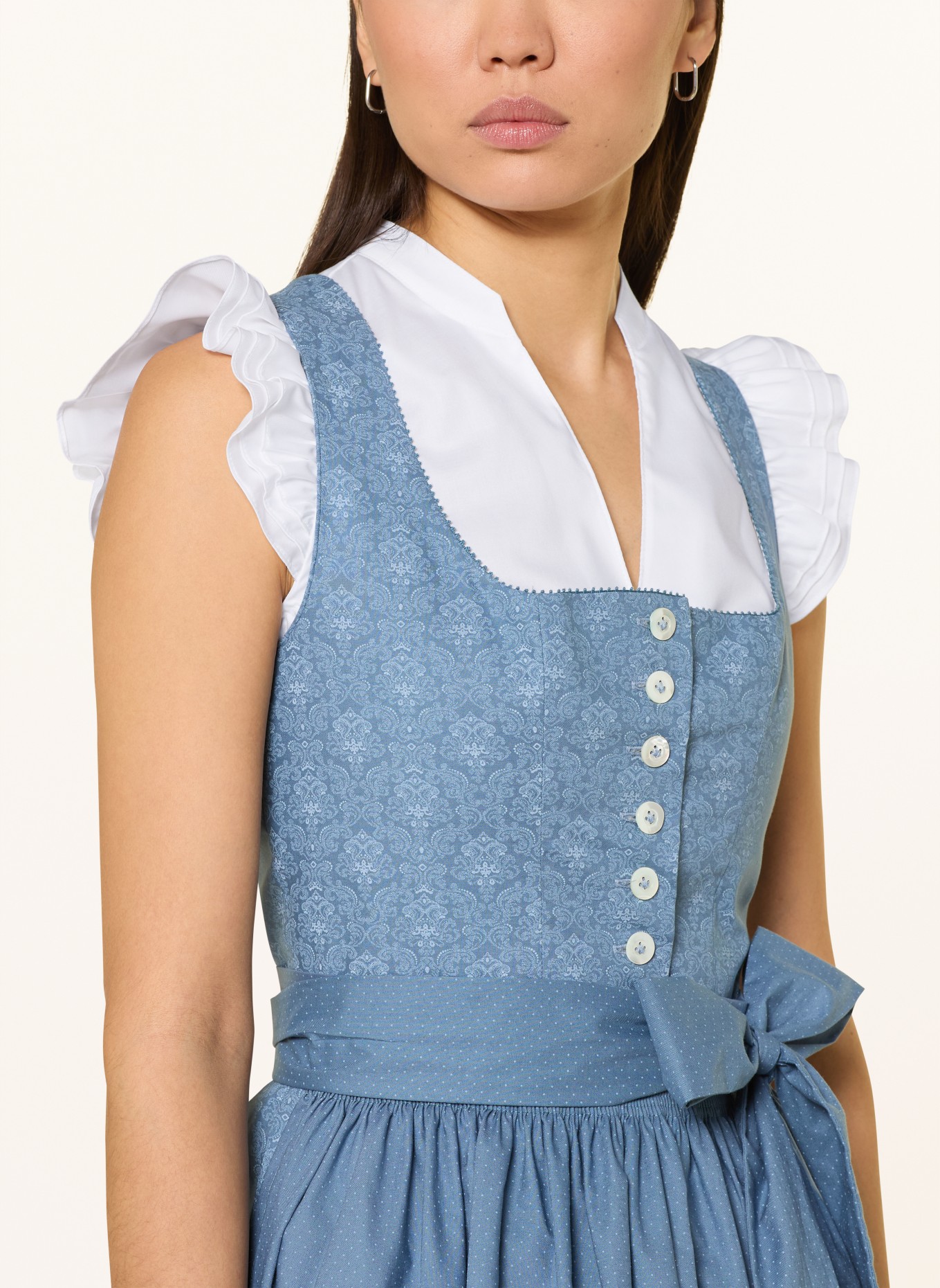 Johann & Johanna dirndl blouse: WHITE