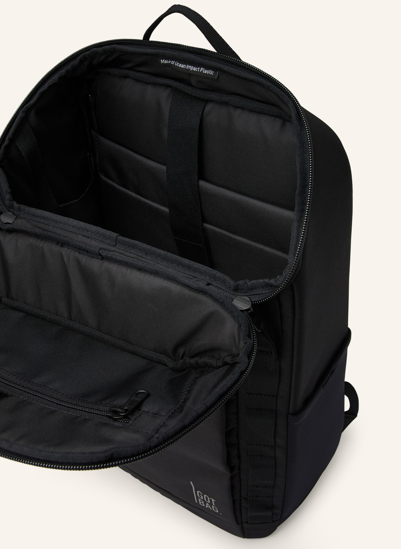 GOT BAG Batoh PRO PACK 25 l s přihrádkou na notebook: ČERNÁ