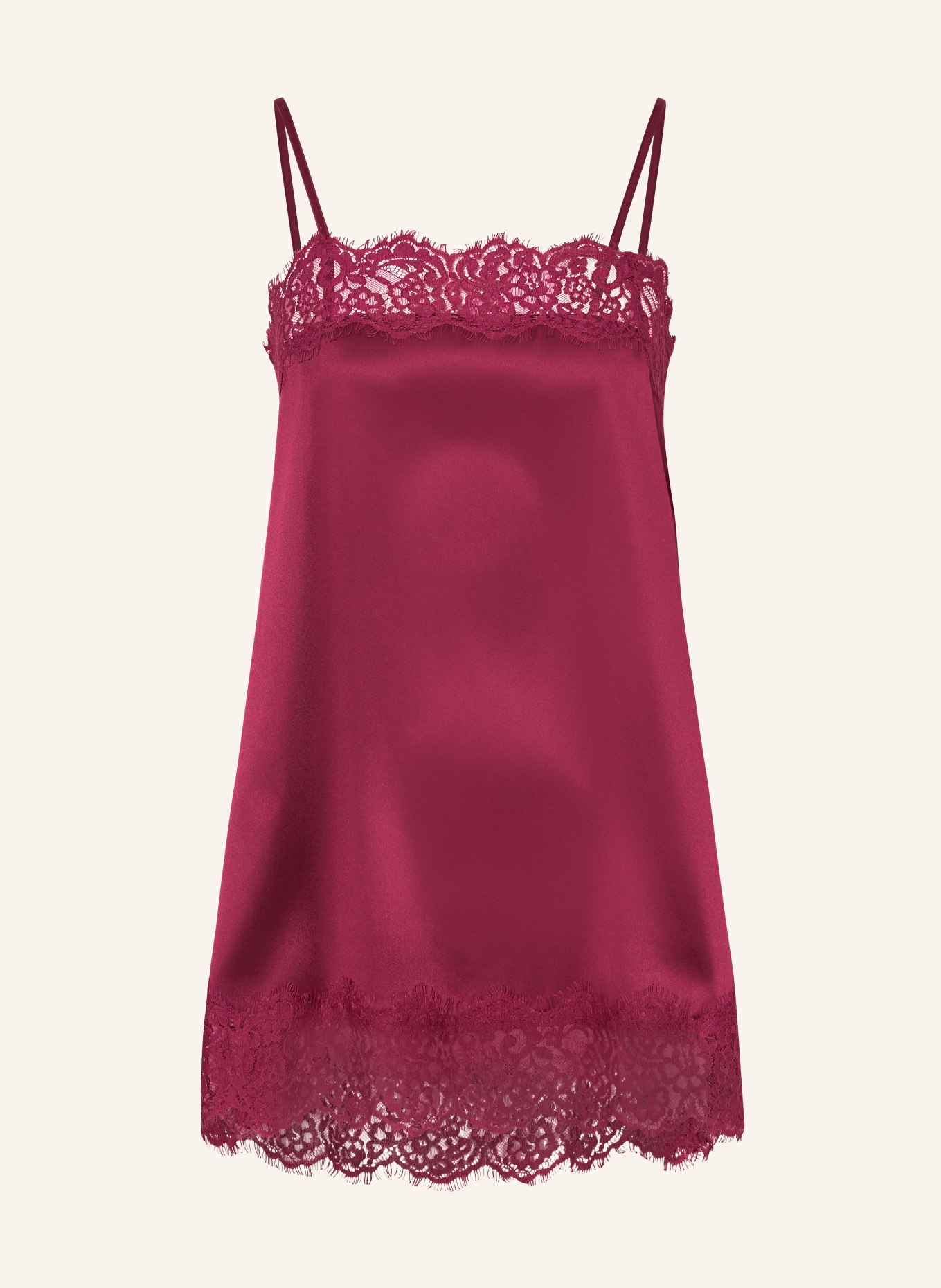 darling harbour Satintop mit Spitze: BORDEAUX