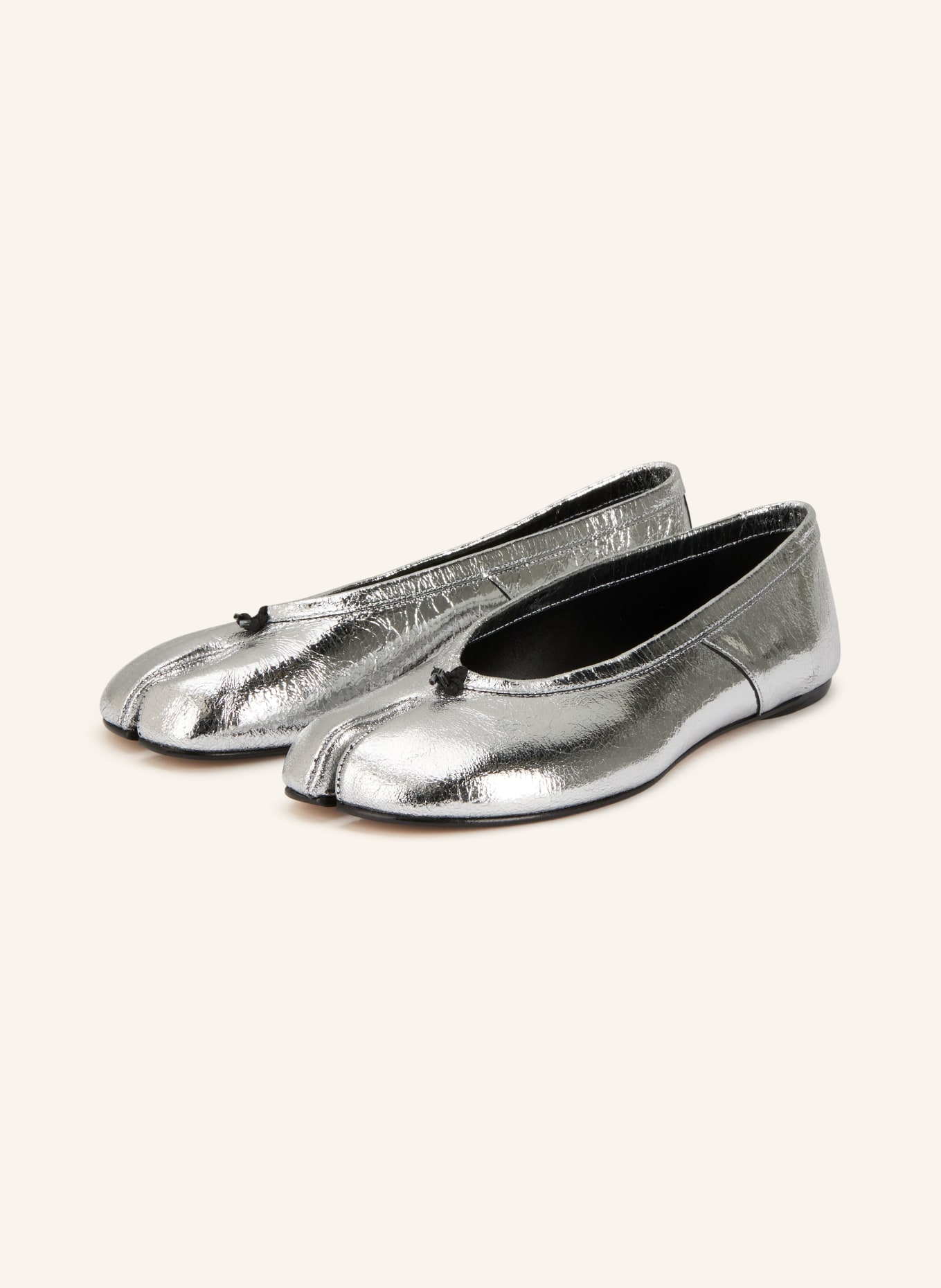 Maison Margiela Ballerinas TABI: SILBER