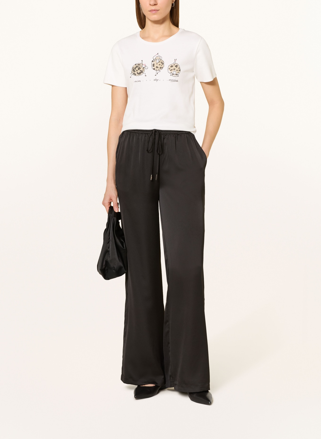 ZAÍDA T-shirt with gemstones: WHITE