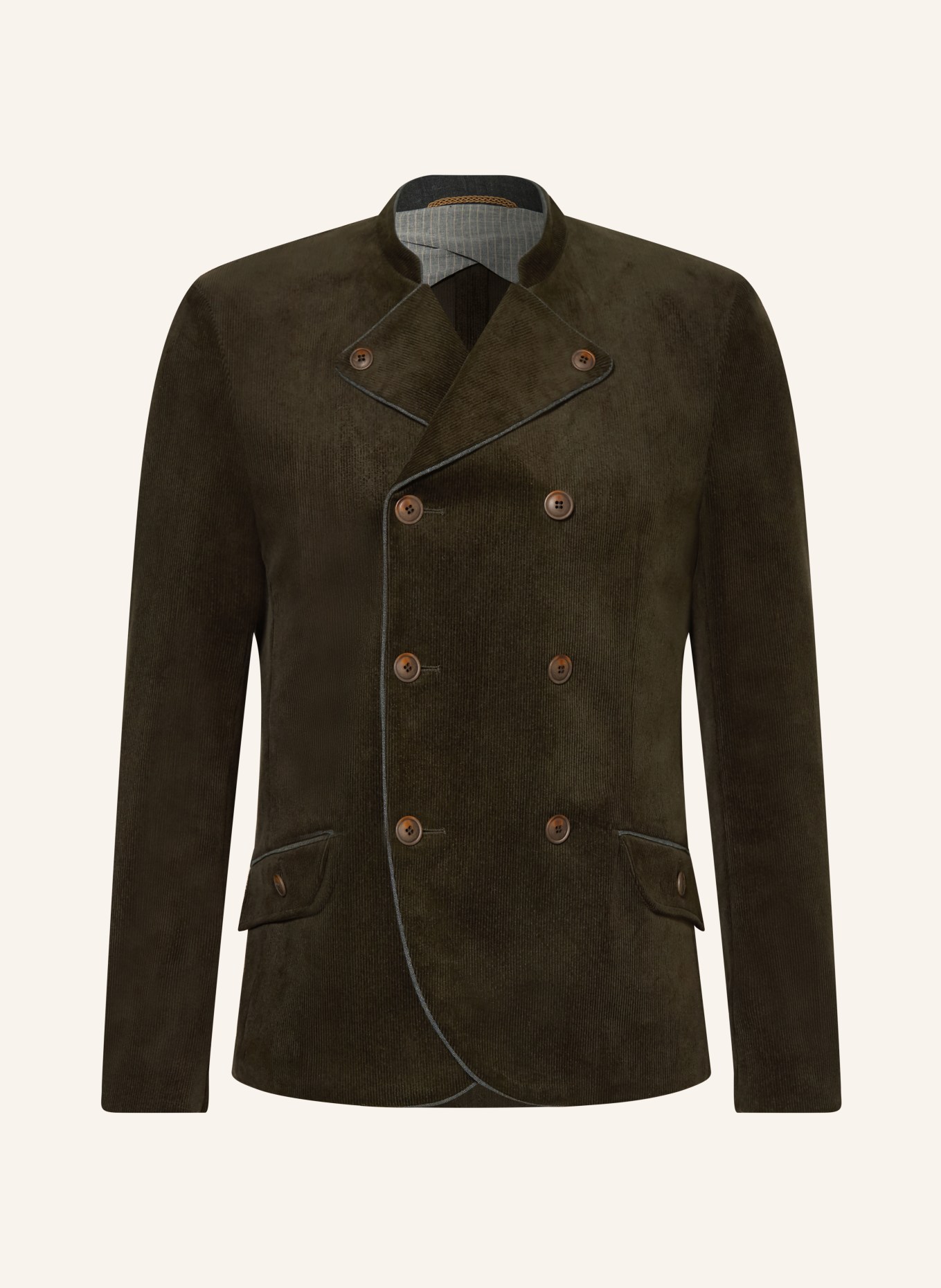 Grasegger NAUDERS slim fit corduroy jacket: DARK GREEN