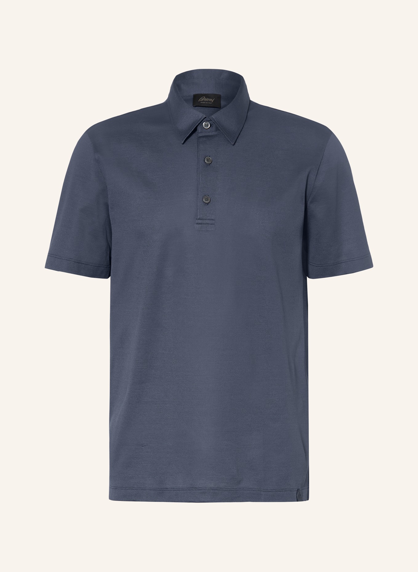 Brioni Piqué-Poloshirt: DUNKELBLAU