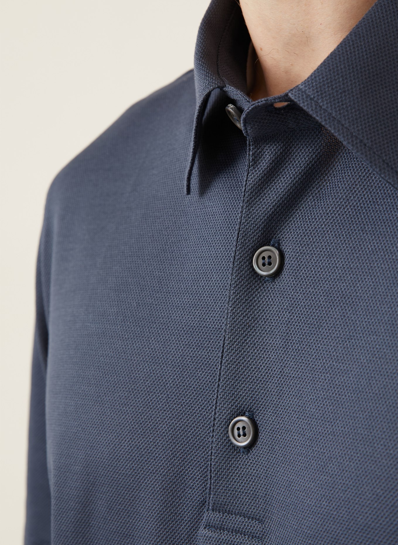 Brioni Piqué-Poloshirt: DUNKELBLAU