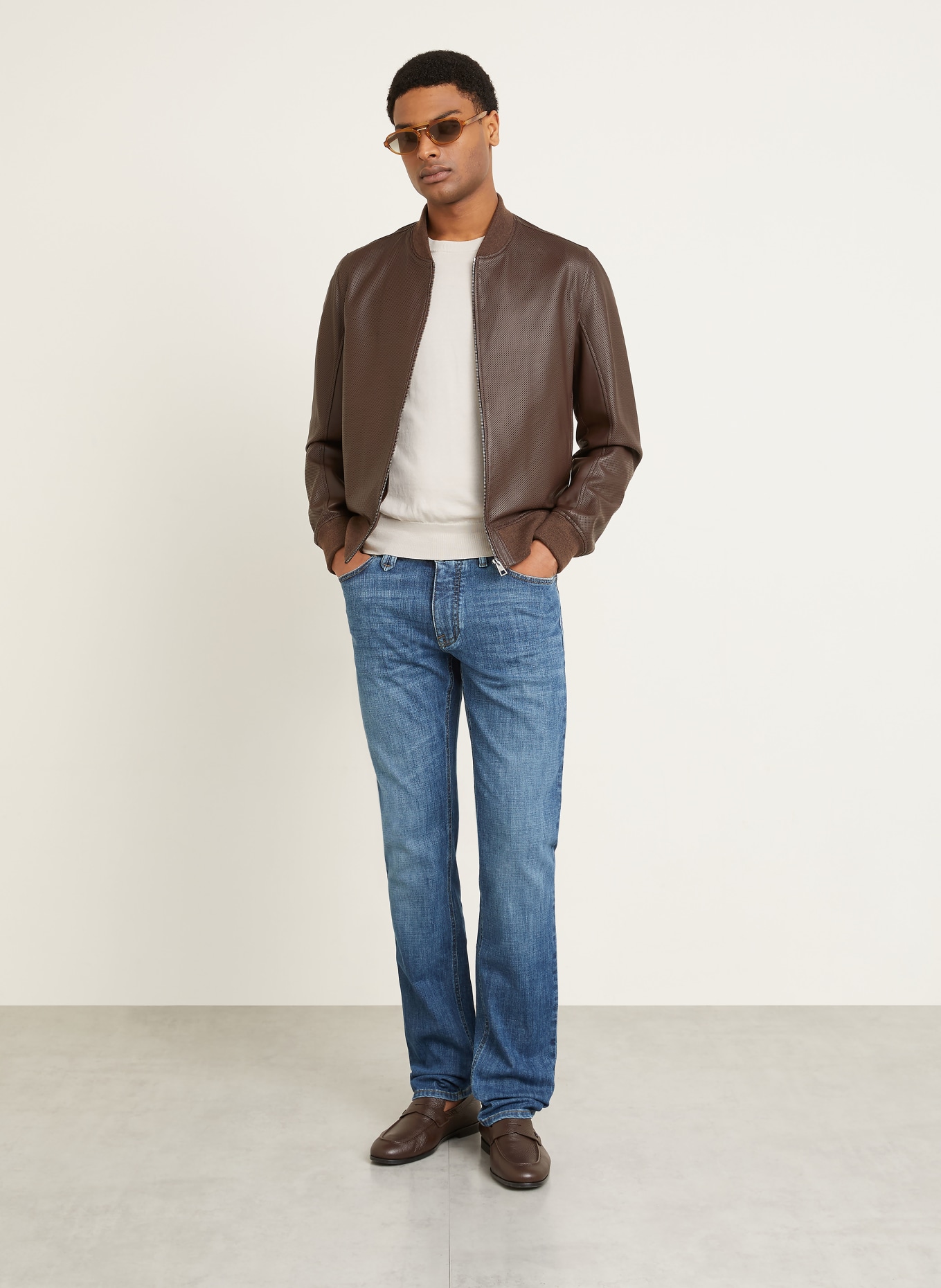 Brioni Jeans MERIBEL Regular Fit: 4500 PERWINKLE