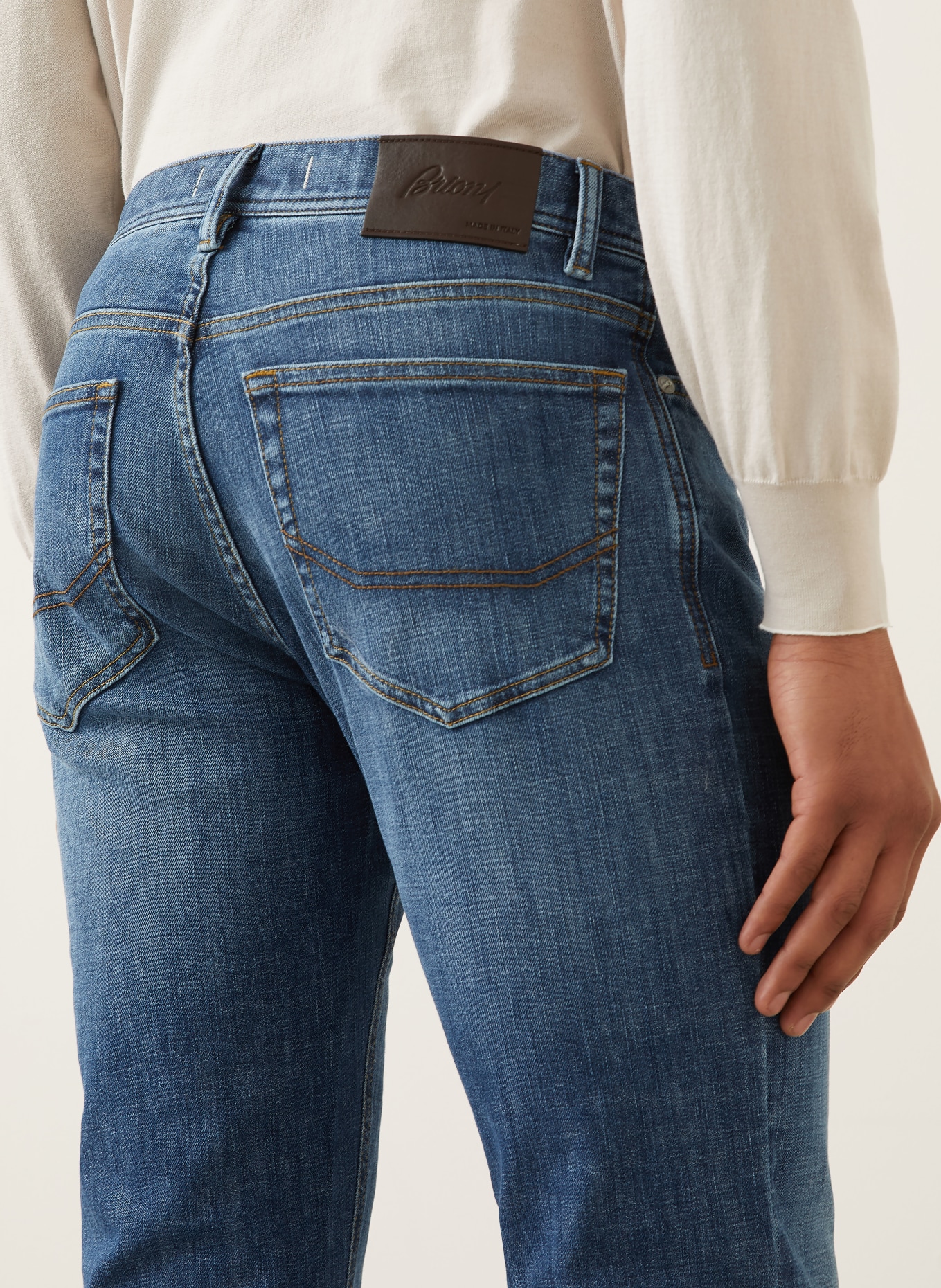 Brioni Jeans MERIBEL Regular Fit: 4500 PERWINKLE