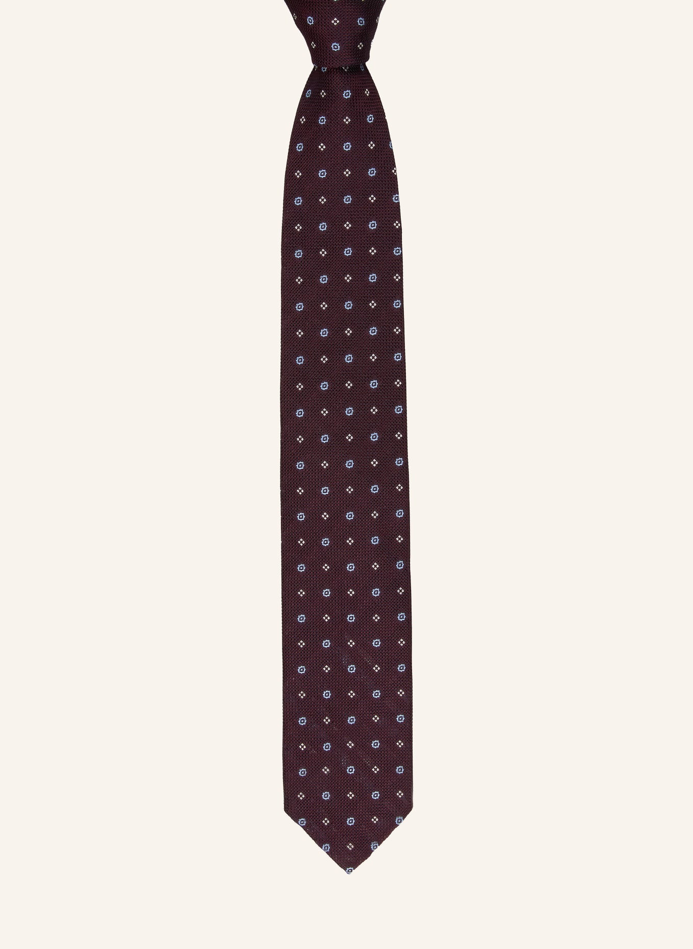 Brioni Krawatte: DUNKELBRAUN / BEIGE / HELLBLAU