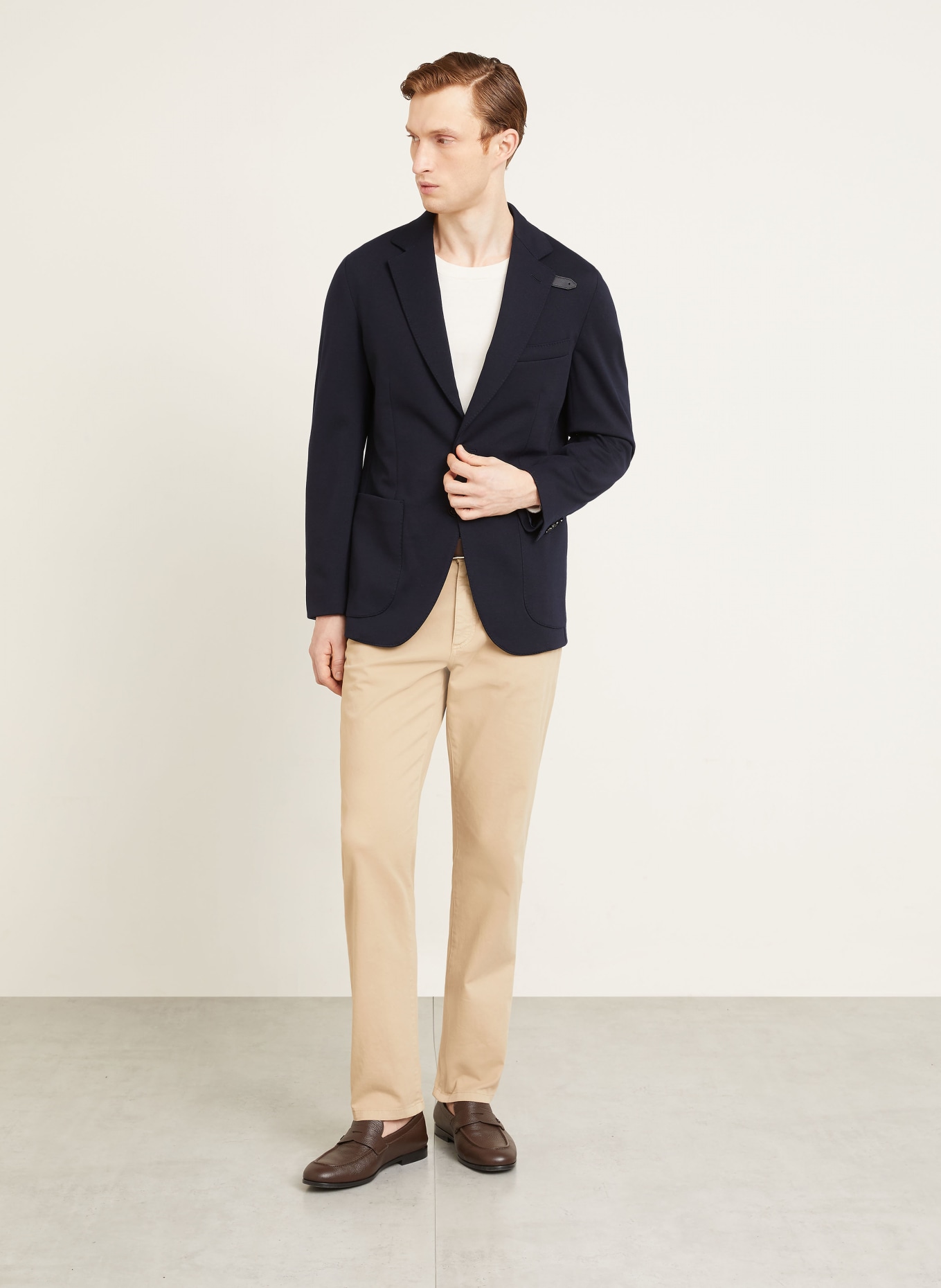 Brioni Jerseysakko Regular Fit: DUNKELBLAU