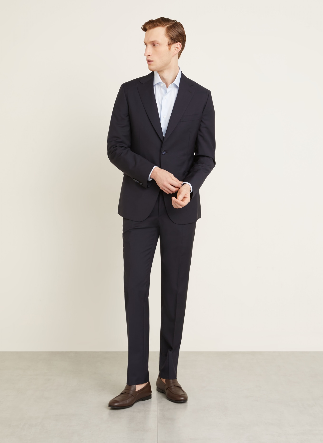 Brioni Anzug Extra Slim Fit: DUNKELBLAU