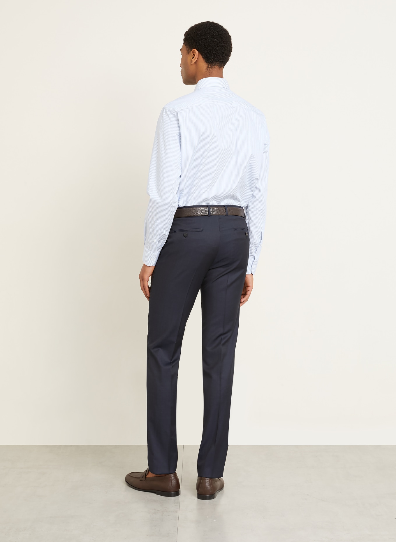 Brioni Hemd WILLIAM Regular Fit: WEISS / HELLBLAU
