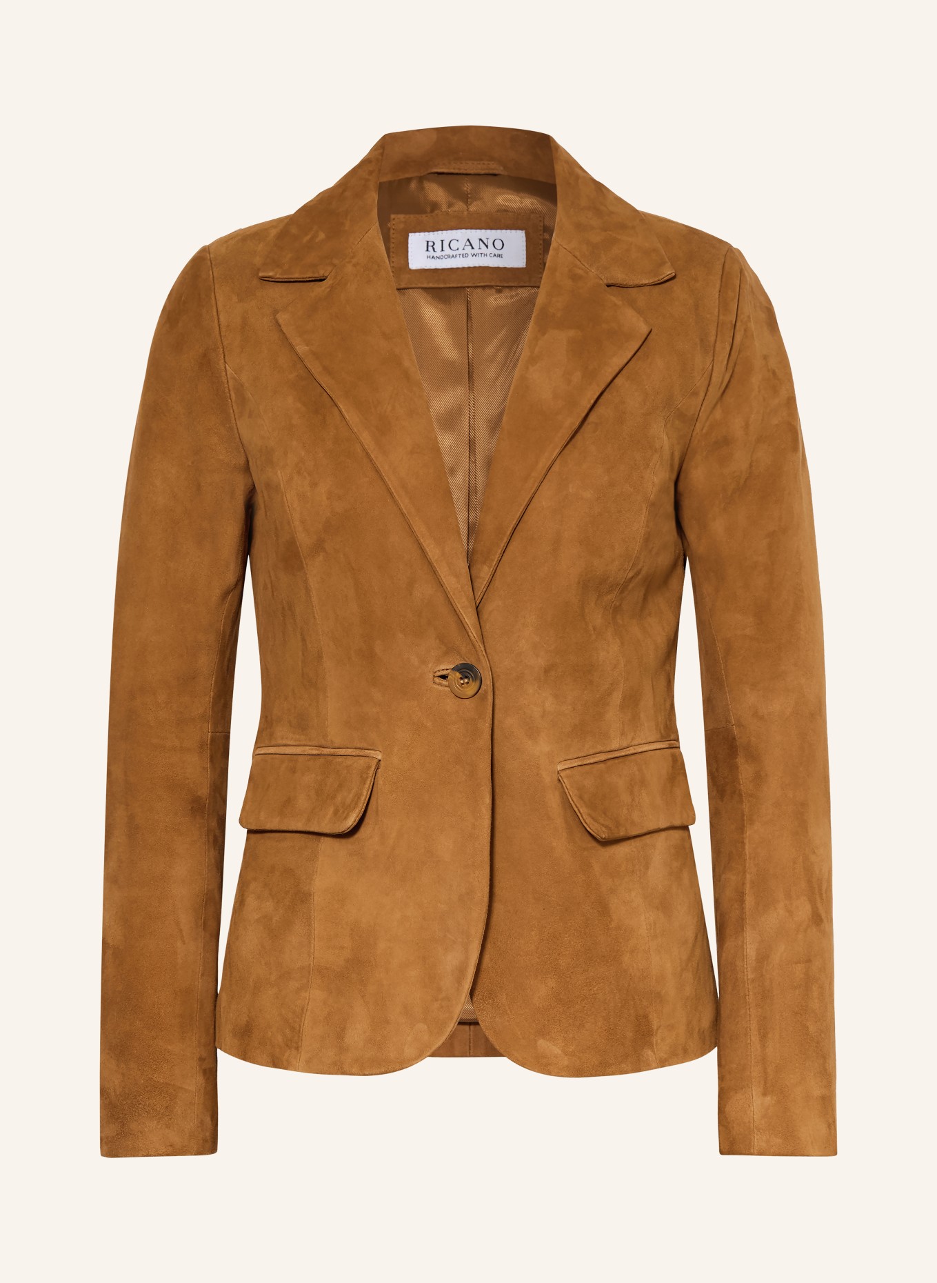 RICANO Lederblazer: COGNAC
