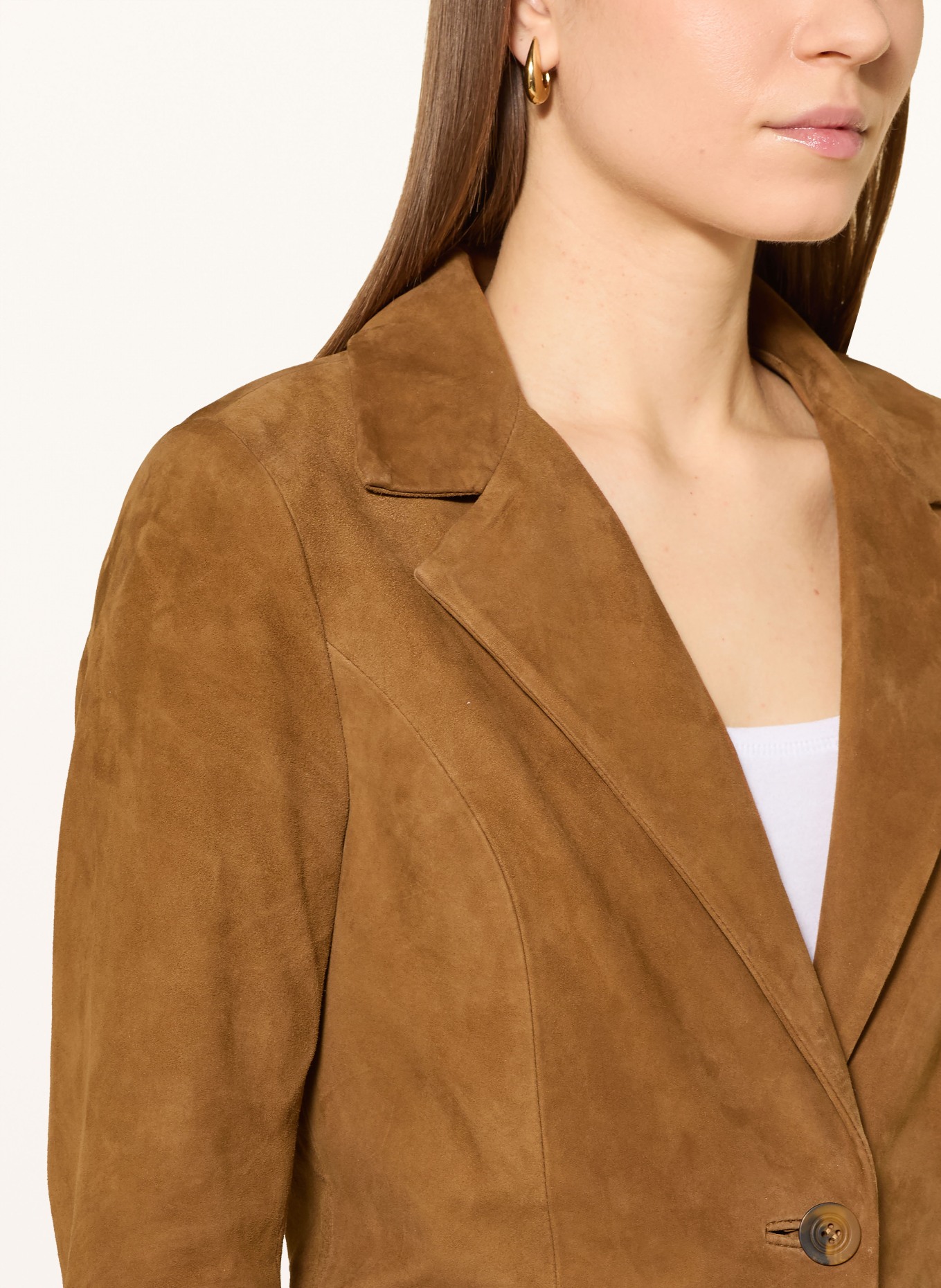 RICANO Lederblazer: COGNAC