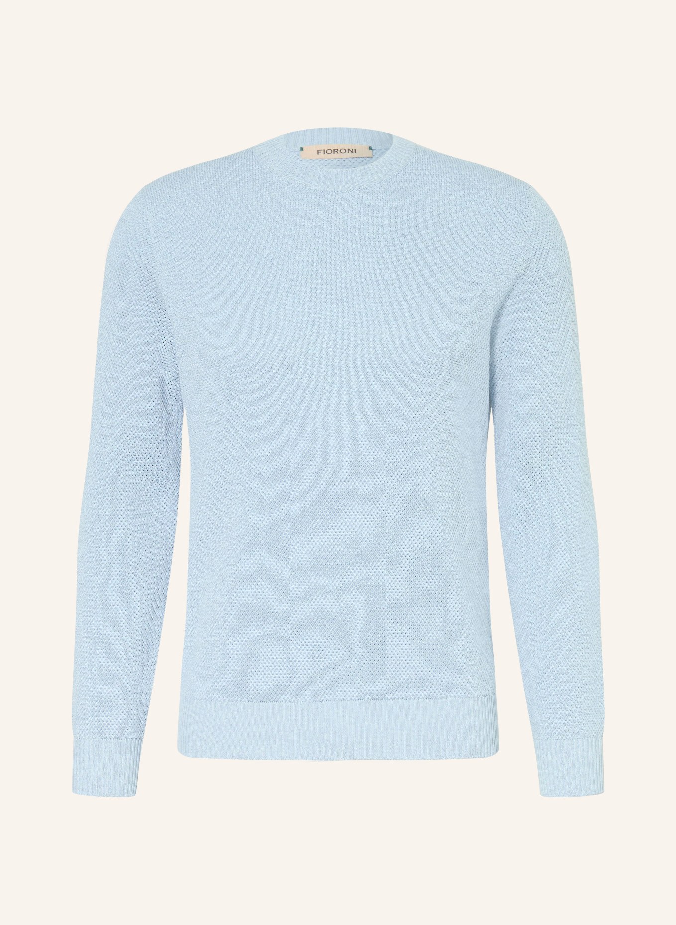 FIORONI Pullover mit Seide: HELLBLAU