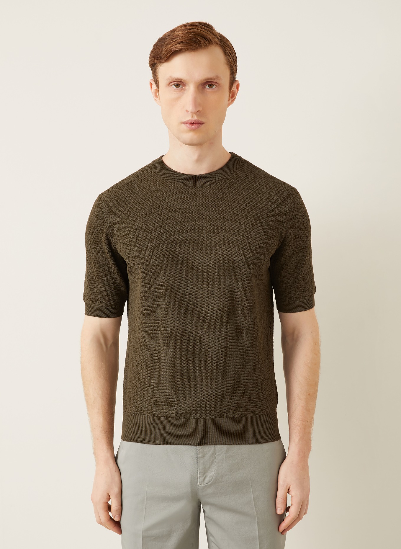 FIORONI Strickshirt: OLIV