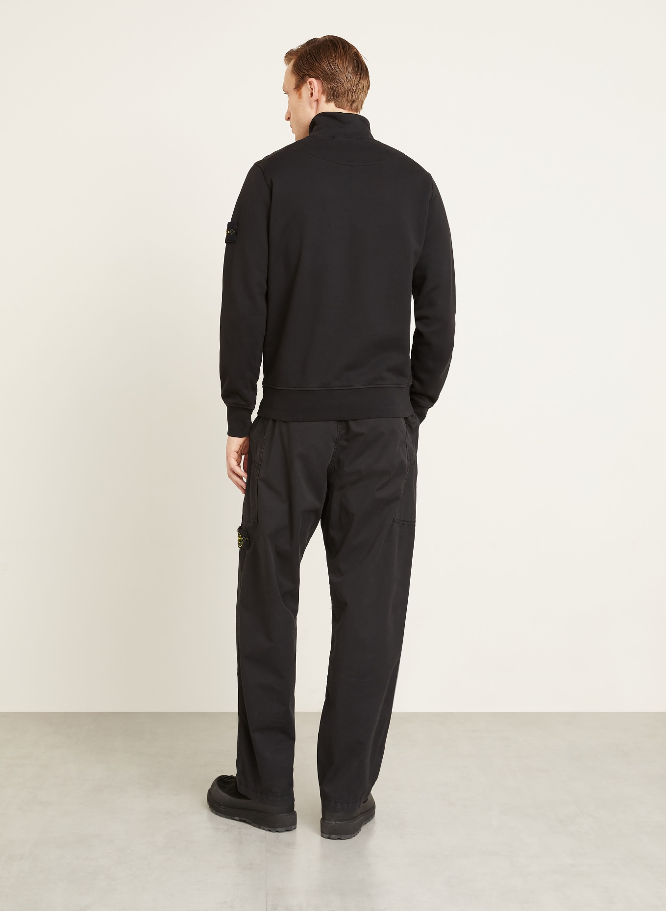 STONE ISLAND Sweat-Troyer: SCHWARZ