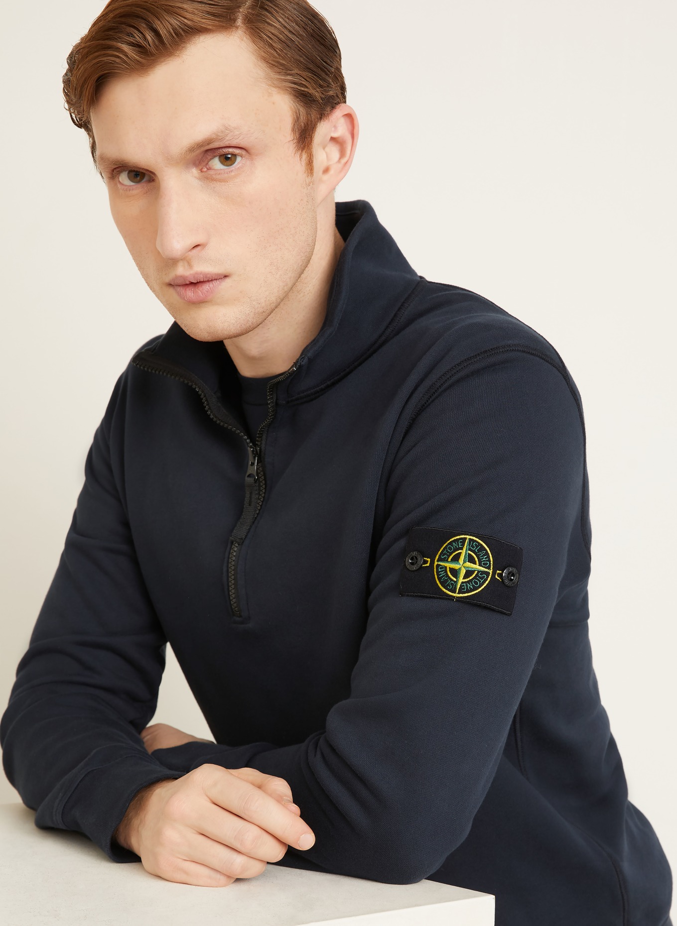 STONE ISLAND sweatshirt: DARK BLUE