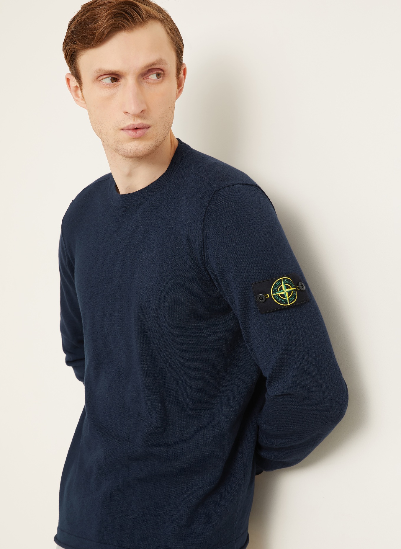 STONE ISLAND Pullover: DUNKELBLAU