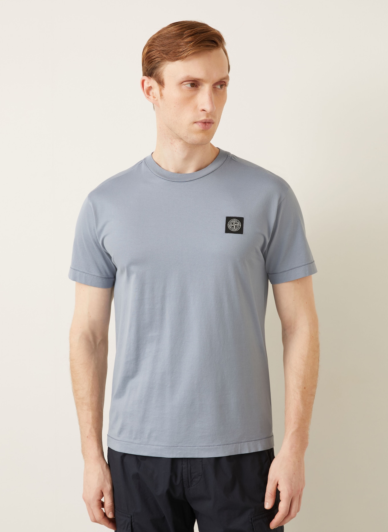 STONE ISLAND koszulka: SZARONIEBIESKI