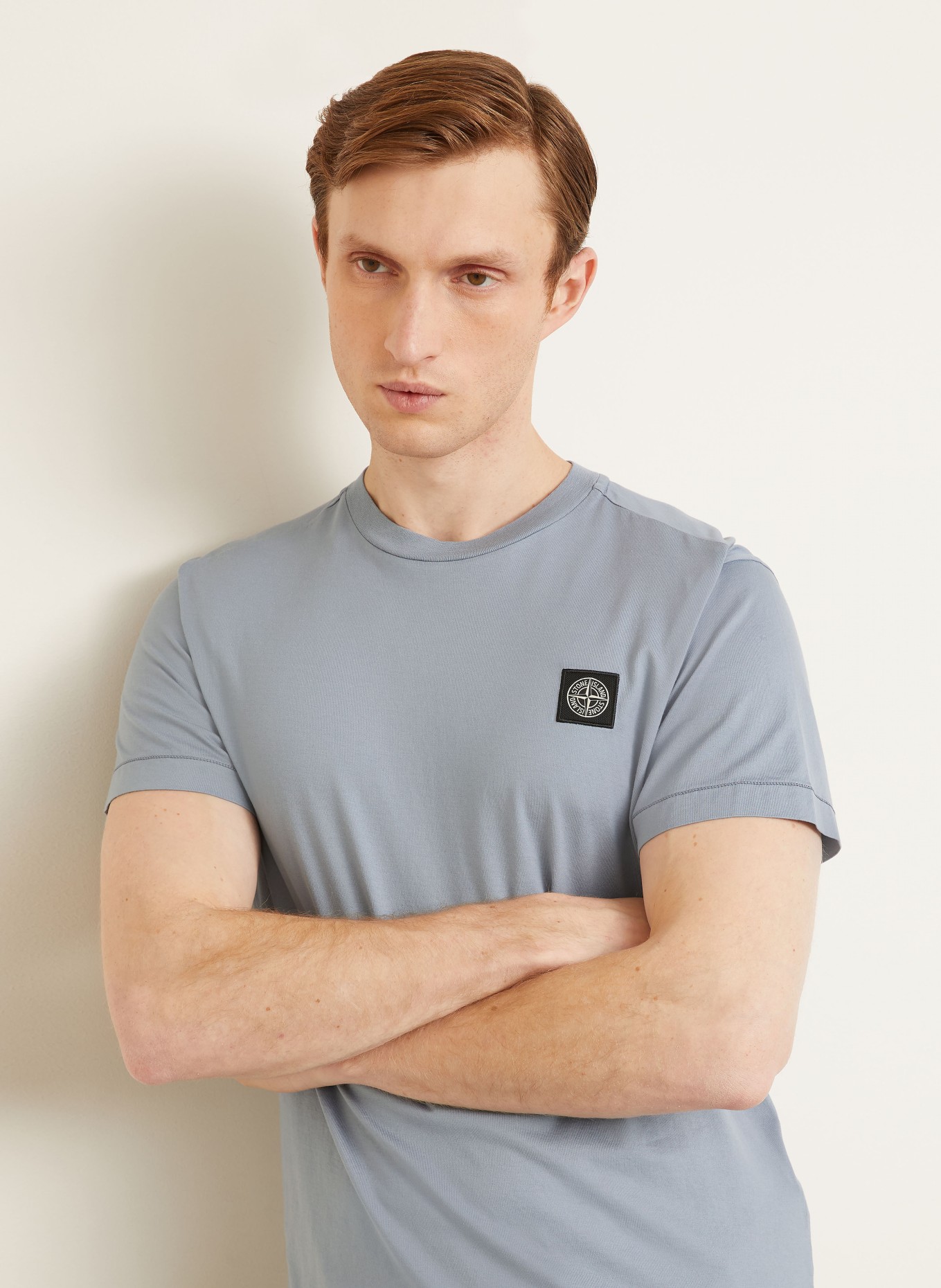 STONE ISLAND koszulka: SZARONIEBIESKI