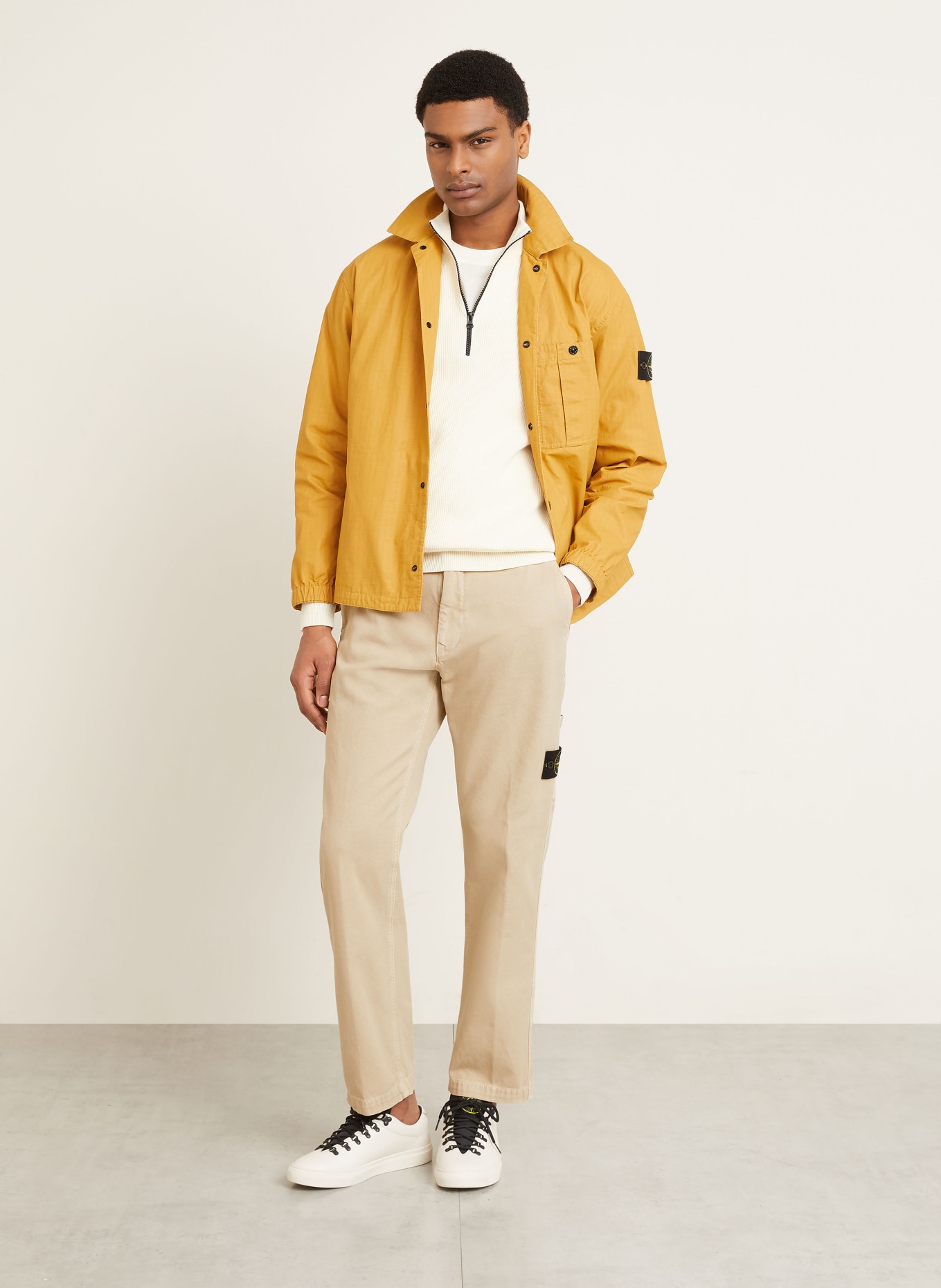 STONE ISLAND Hose Regular Fit: BEIGE