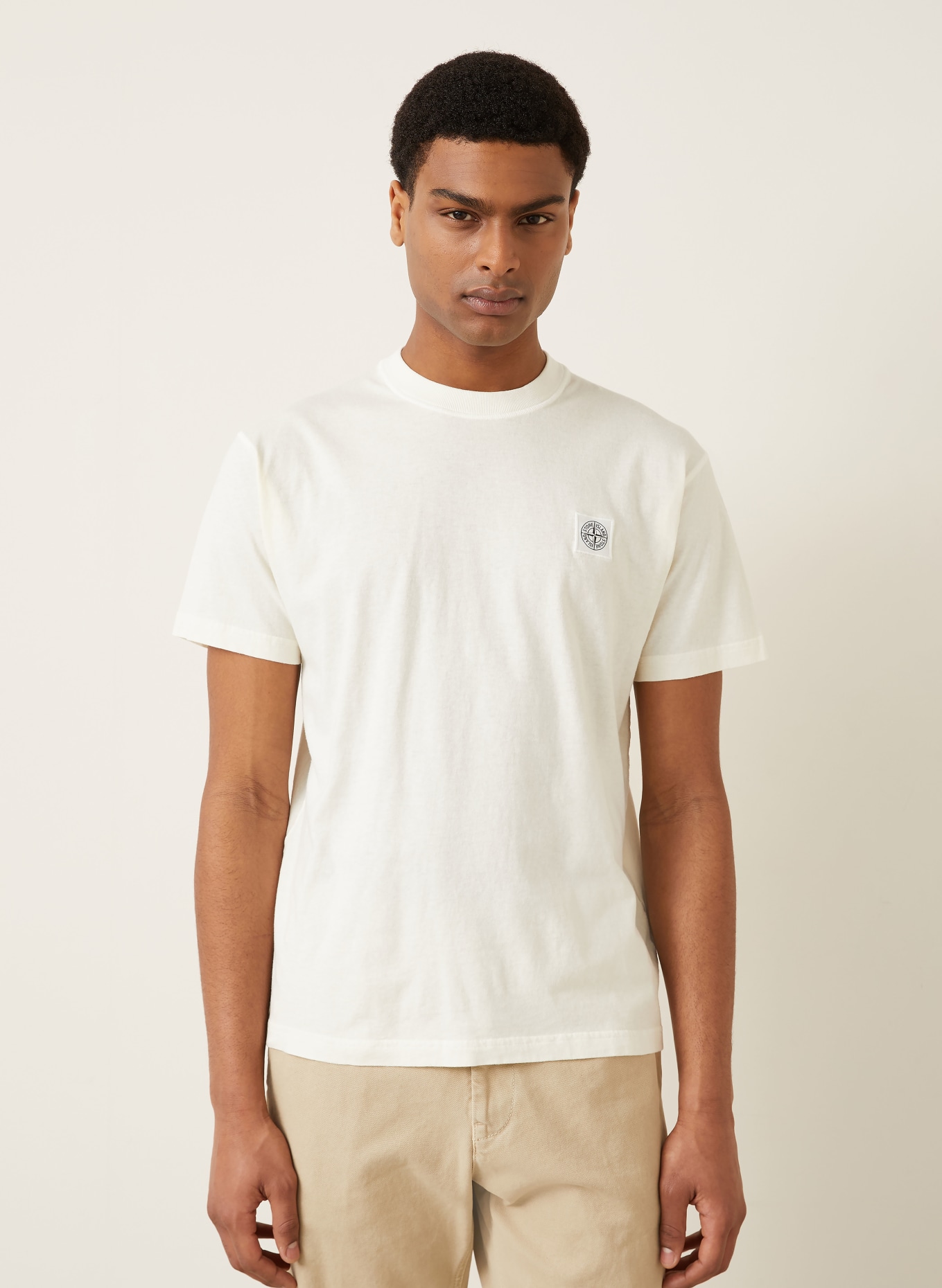 STONE ISLAND T-shirt: ECRU