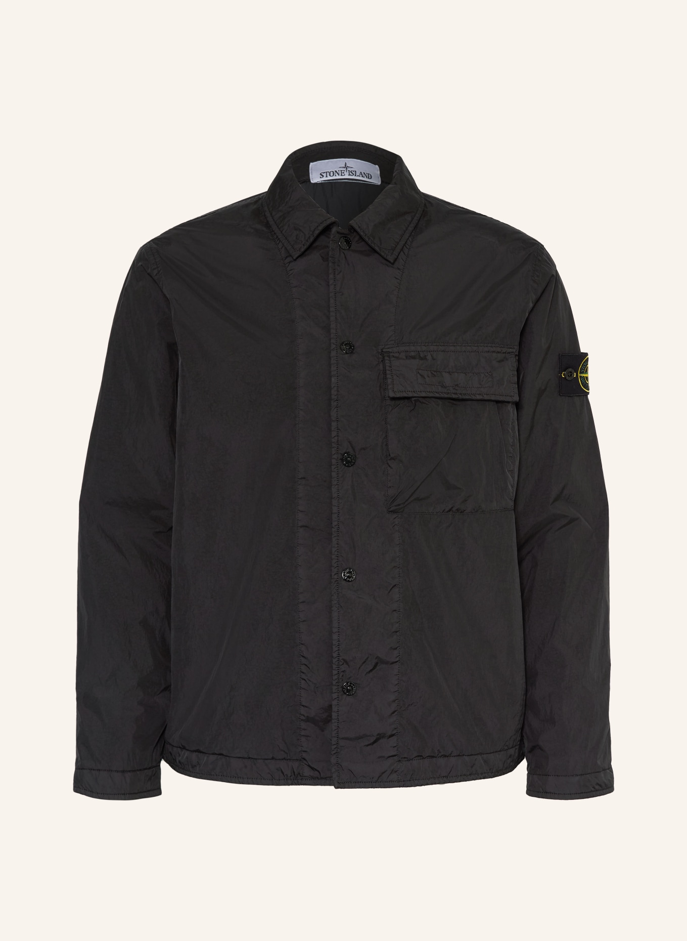 STONE ISLAND Overjacket: SCHWARZ
