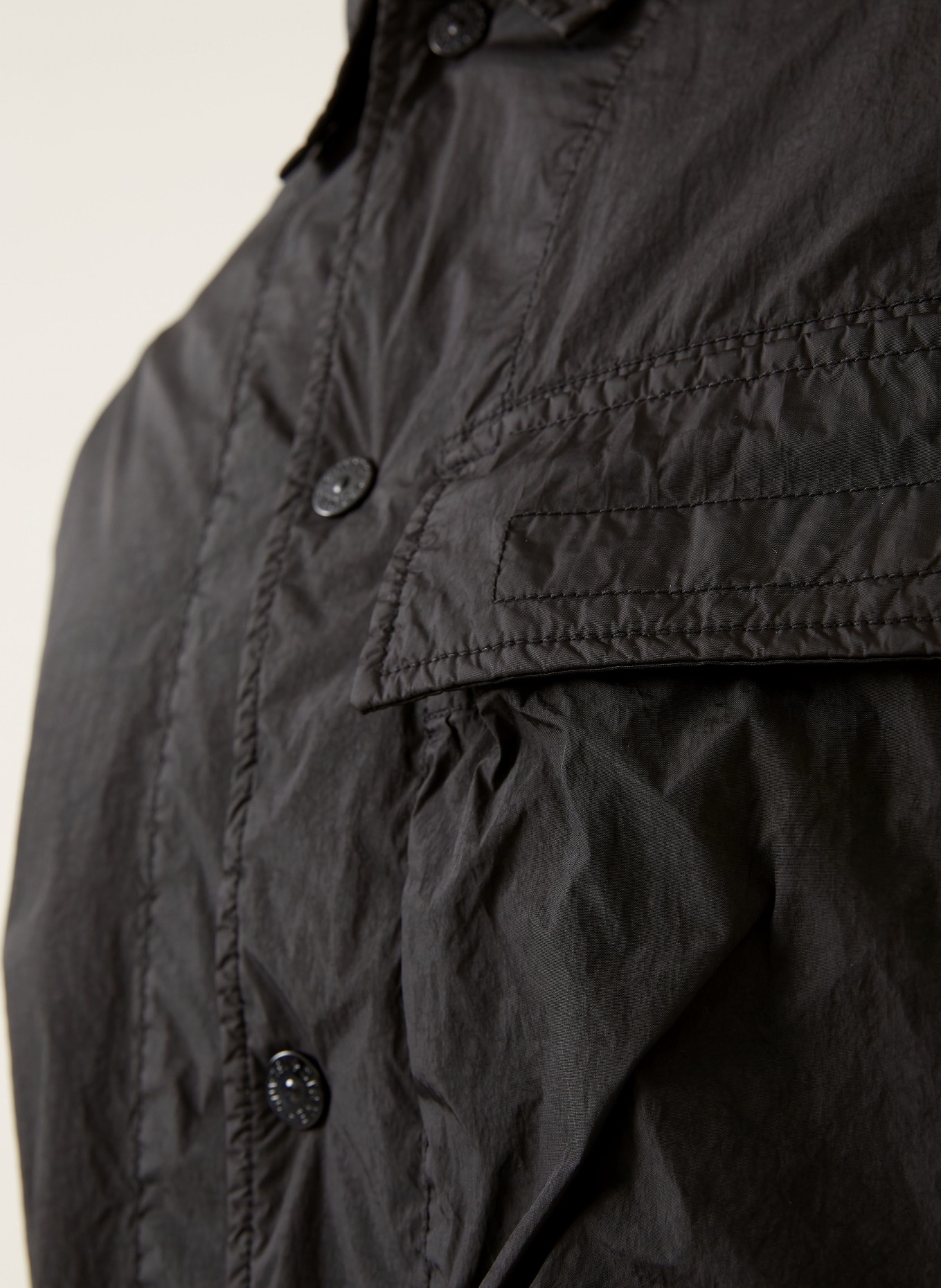 STONE ISLAND Overjacket: SCHWARZ