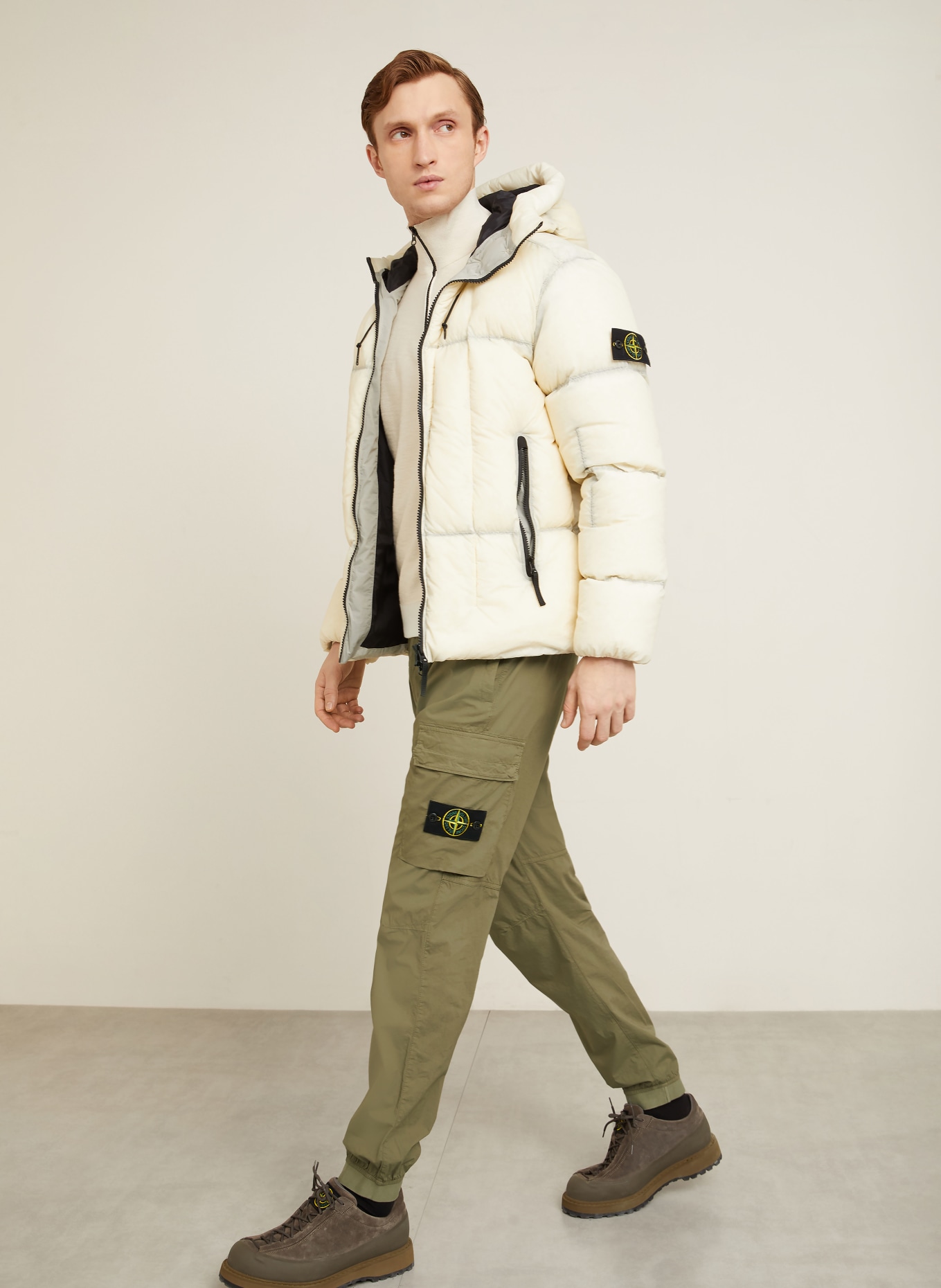 STONE ISLAND Cargohose Regular Fit: KHAKI