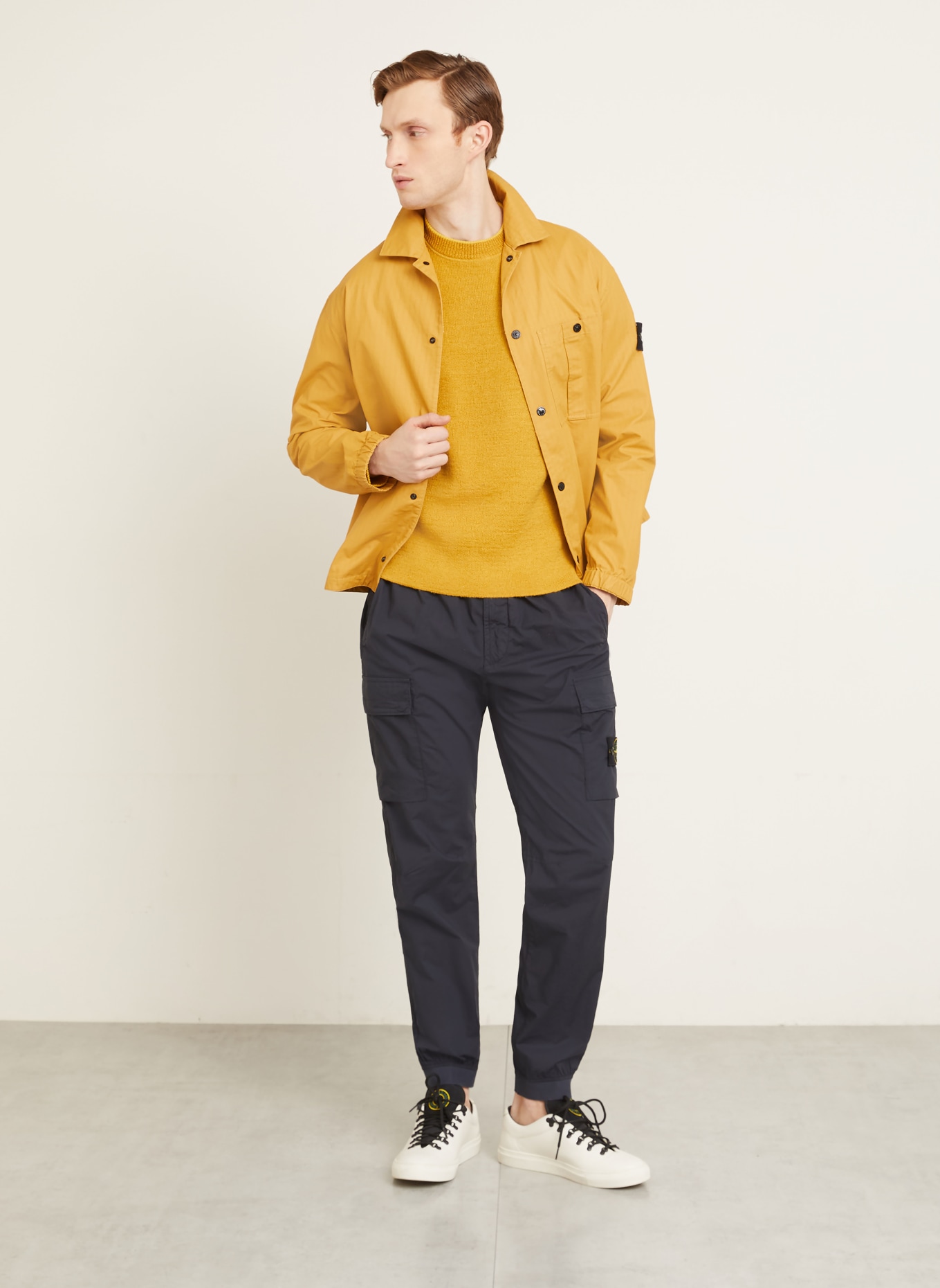 STONE ISLAND Cargohose Regular Fit: DUNKELBLAU