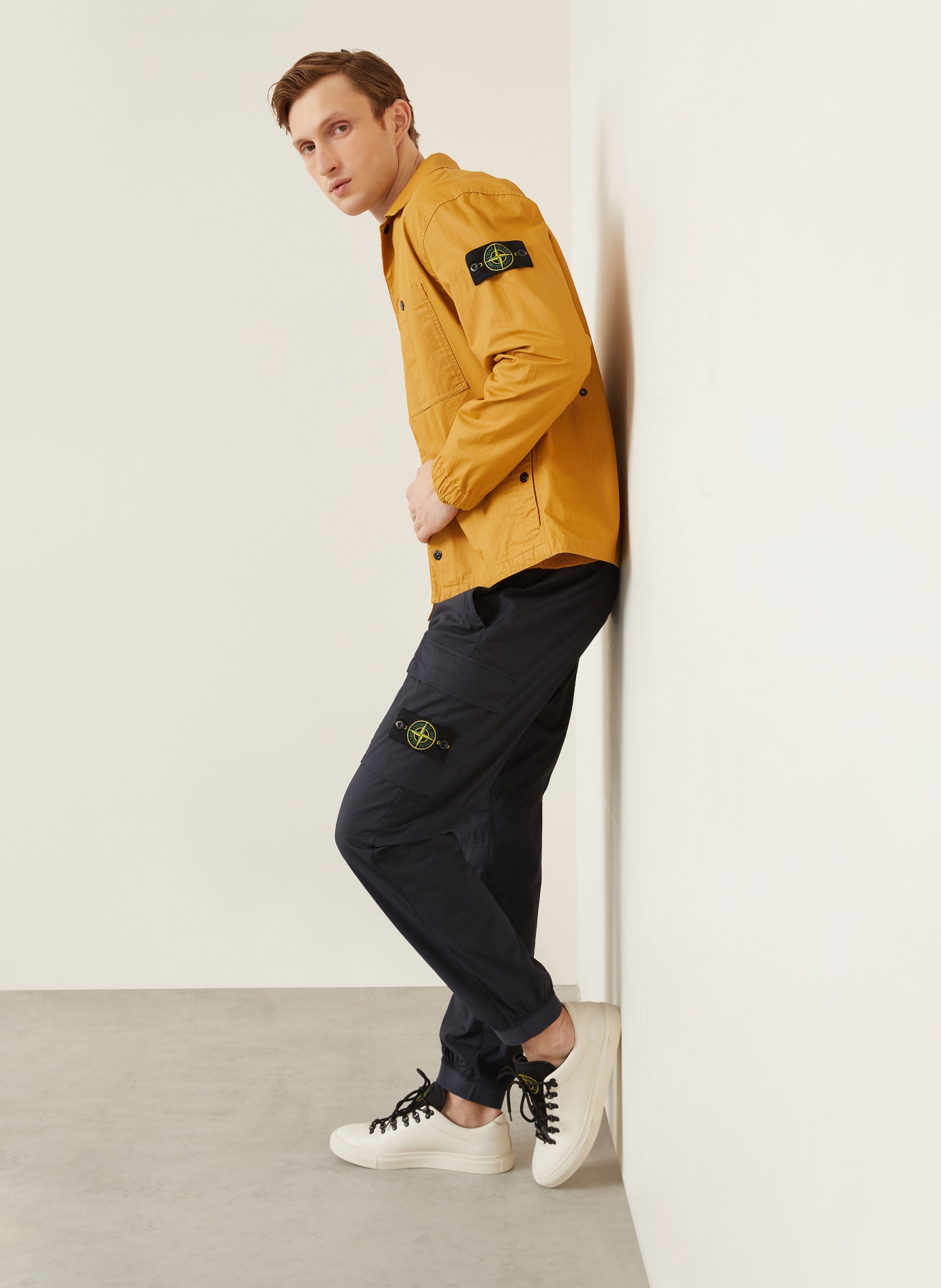 STONE ISLAND Cargohose Regular Fit: DUNKELBLAU
