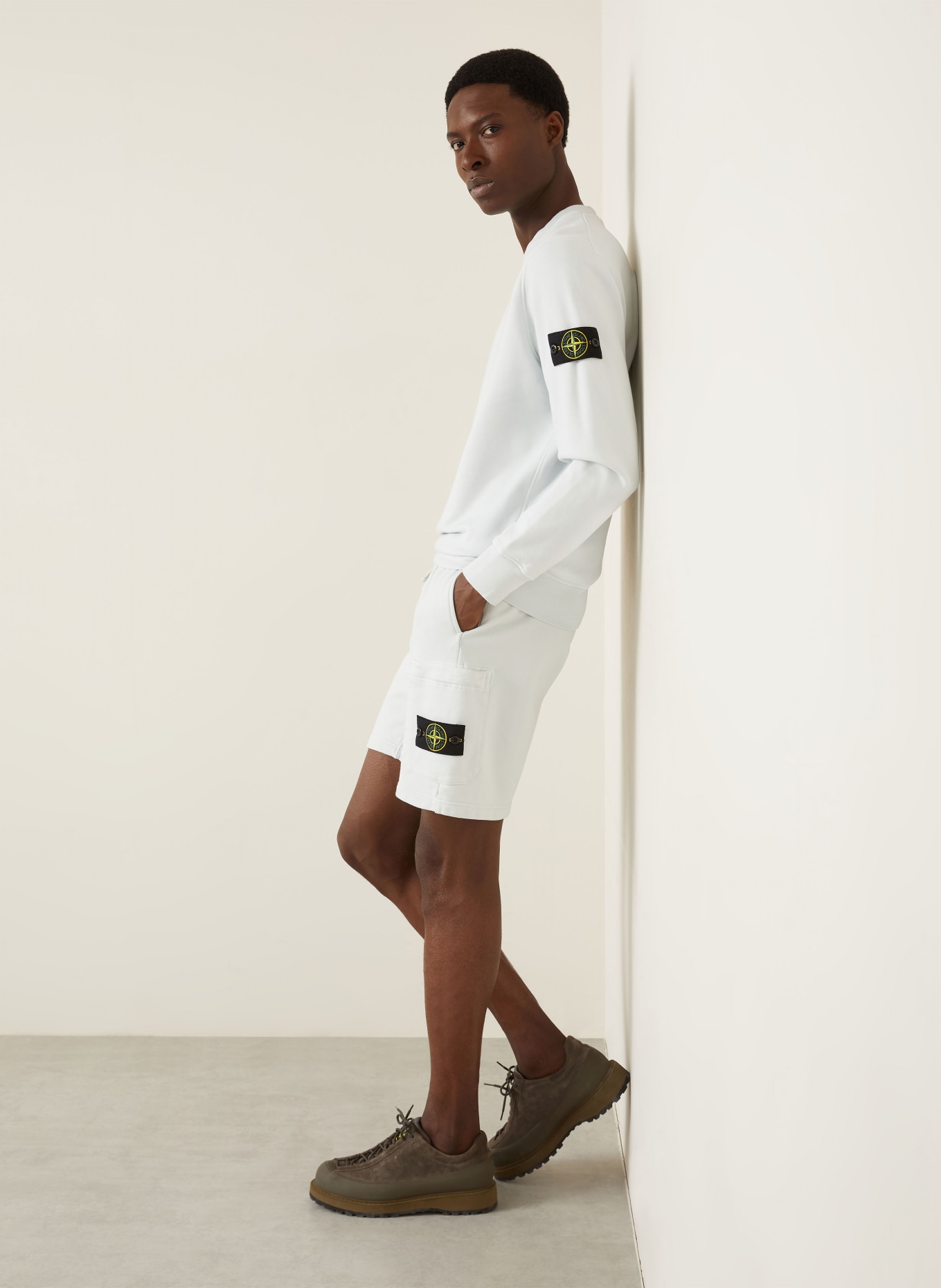 STONE ISLAND Sweatshorts: HELLBLAU