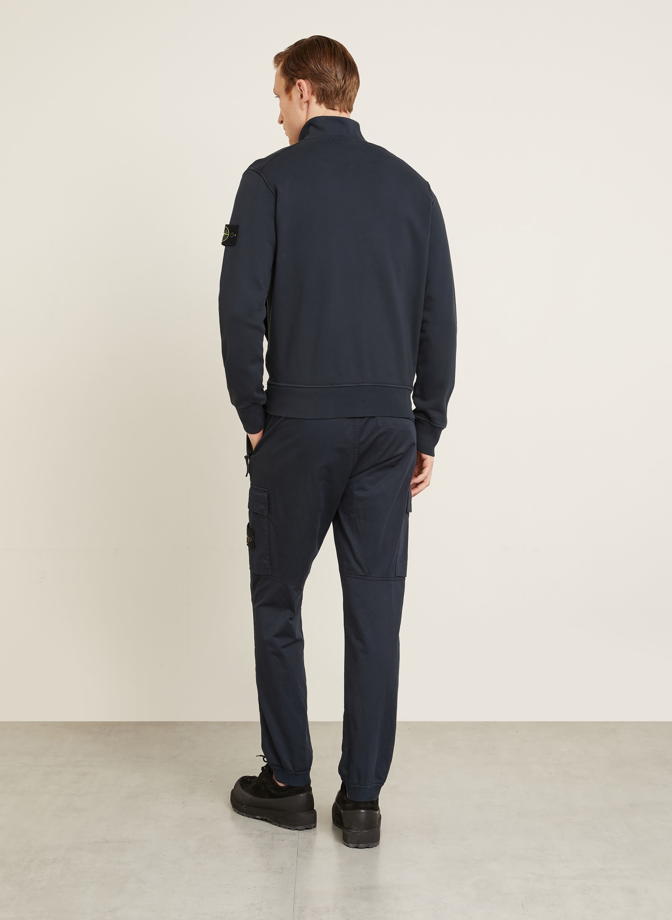 STONE ISLAND Sweatjacke: DUNKELBLAU