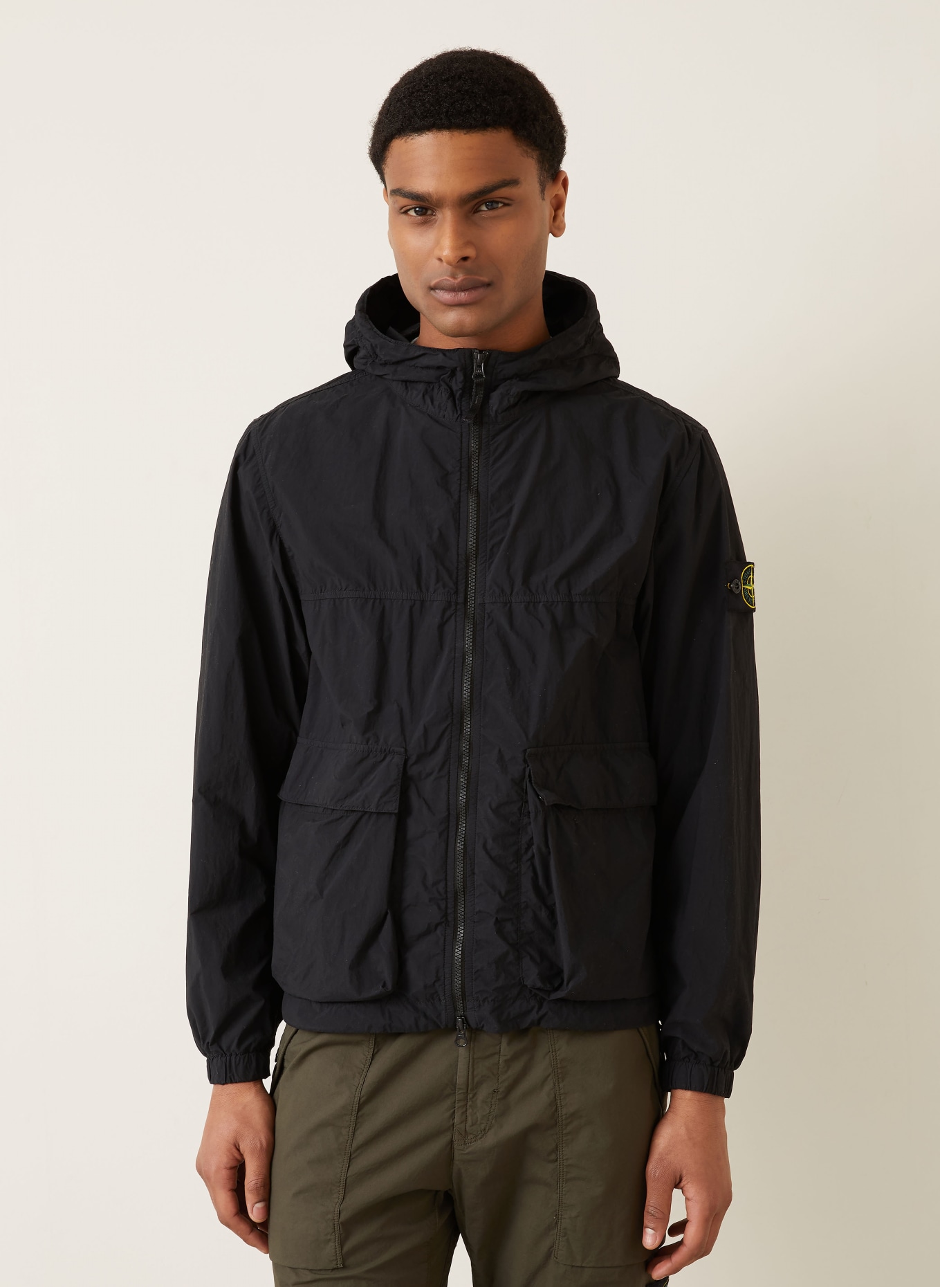 STONE ISLAND bunda: ČERNÁ