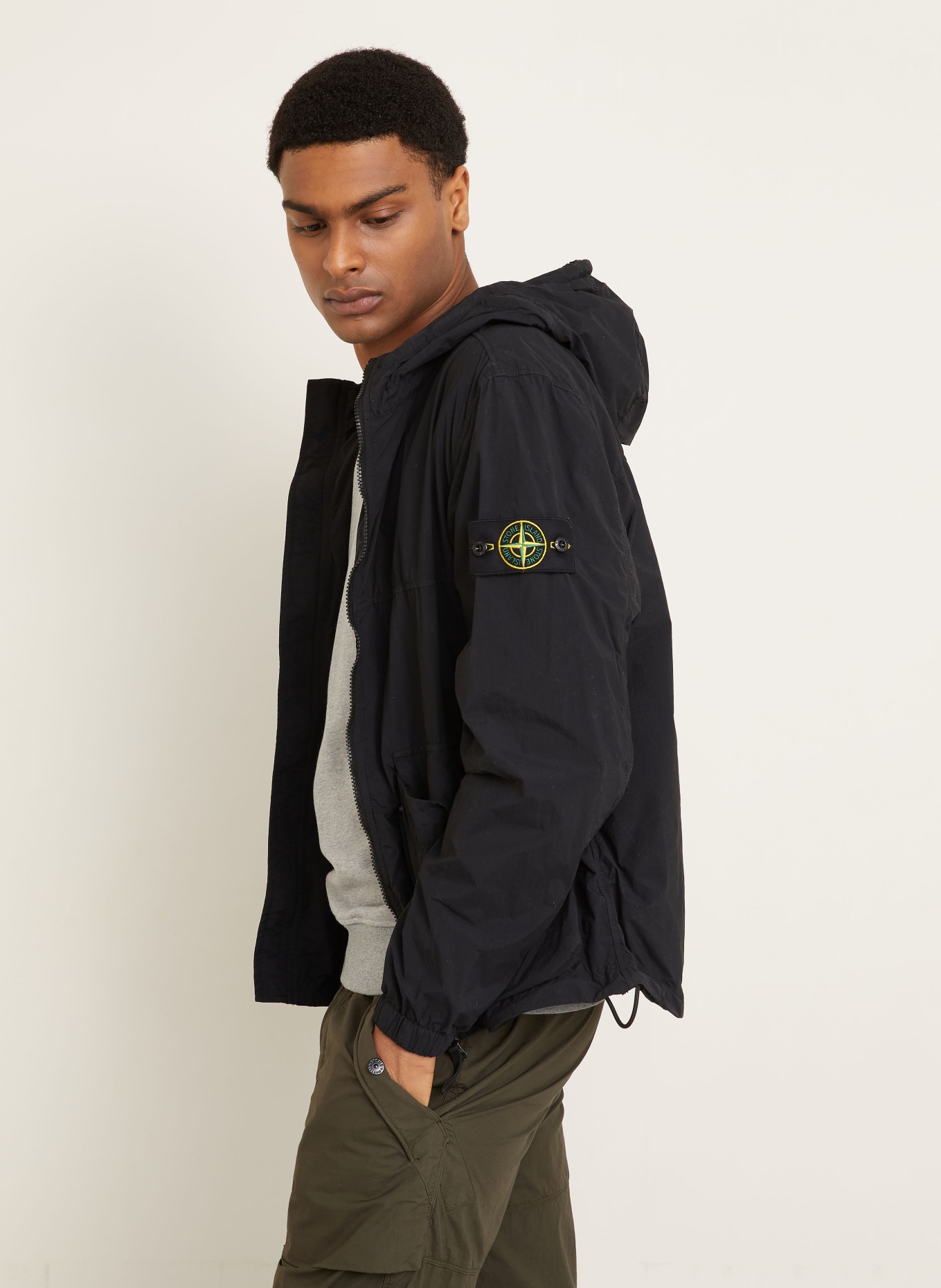 STONE ISLAND bunda: ČERNÁ