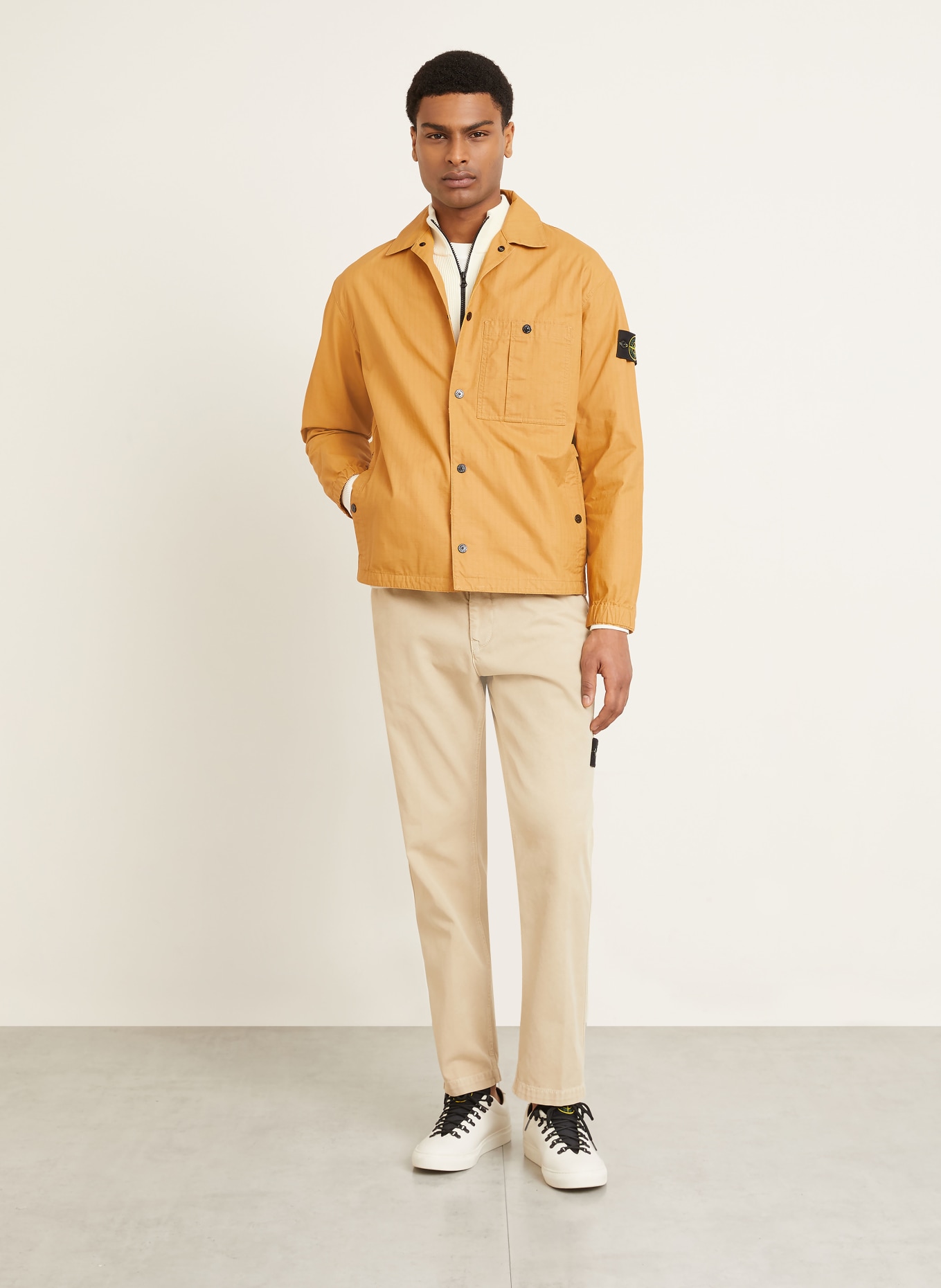 STONE ISLAND Overjacket: DUNKELGELB