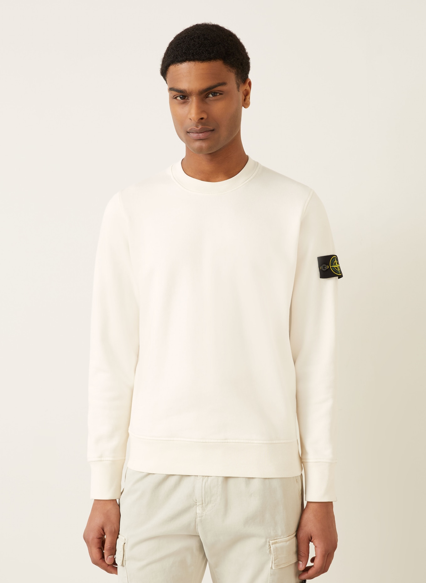 STONE ISLAND Sweatshirt: ECRU