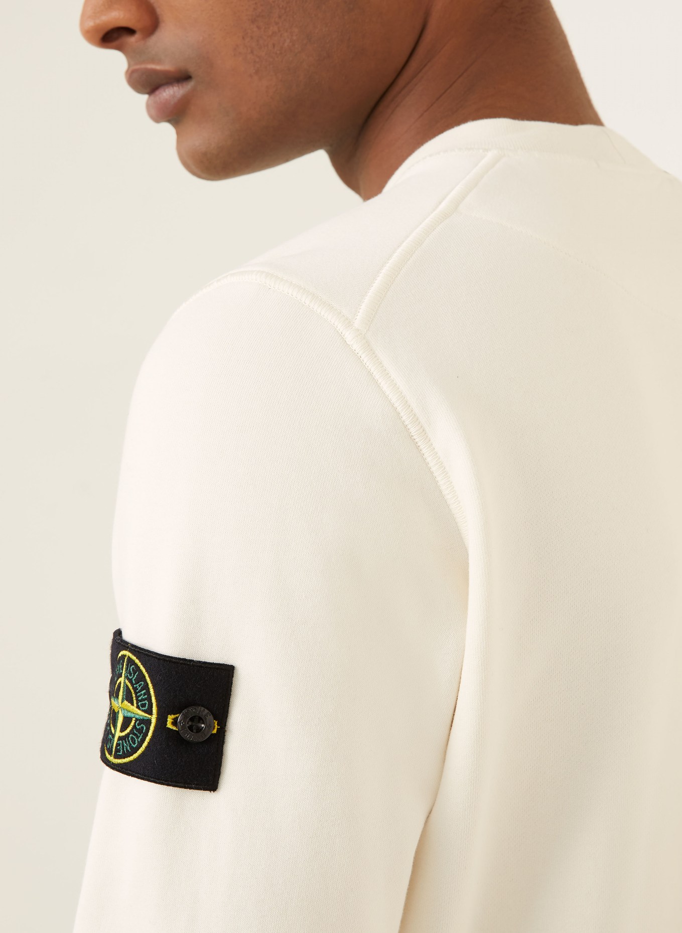 STONE ISLAND Sweatshirt: ECRU