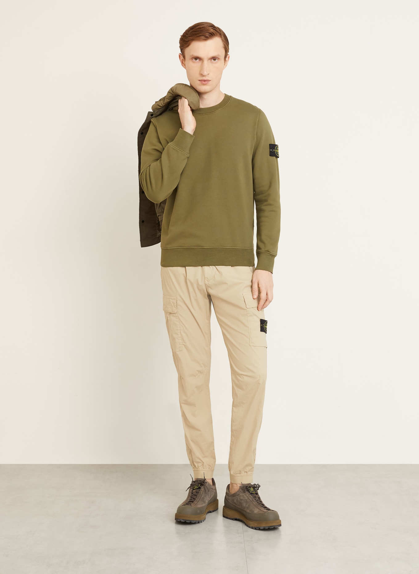 STONE ISLAND Sweatshirt: KHAKI