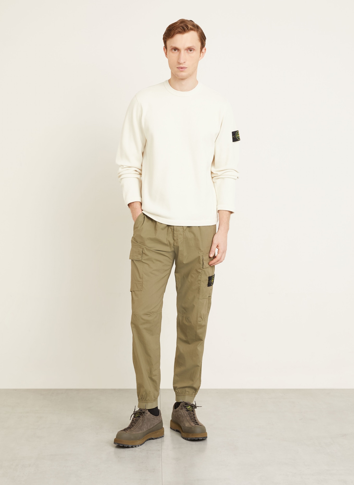 STONE ISLAND Pullover: CREME